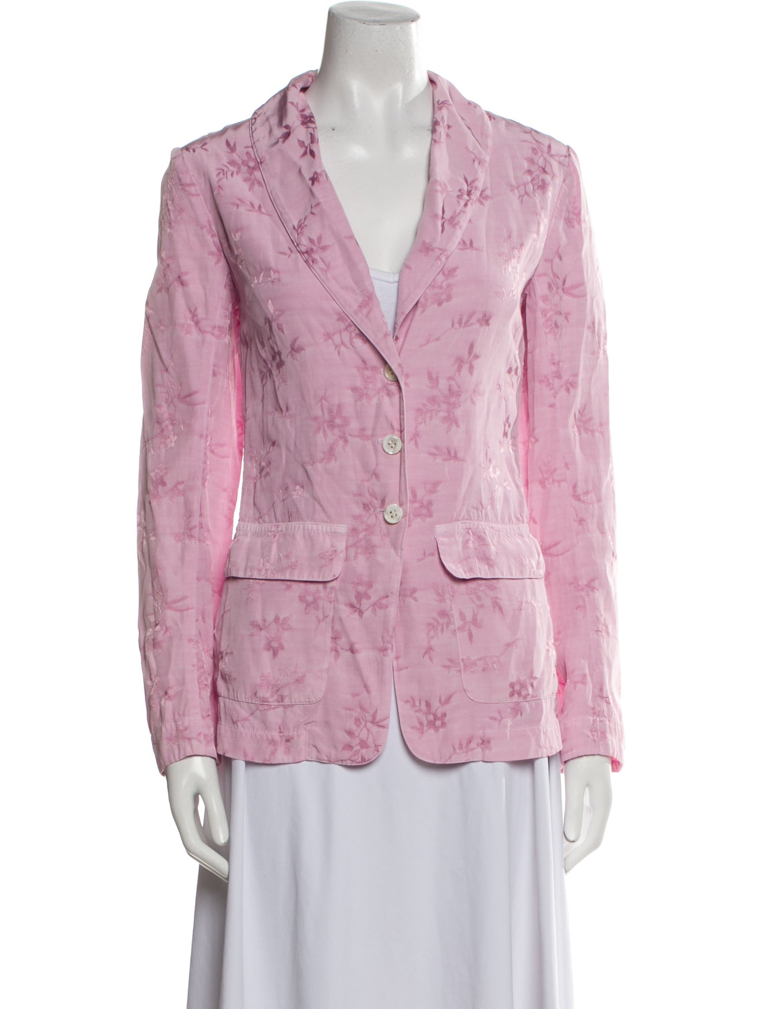 Raquel Allegra Floral Print Blazer