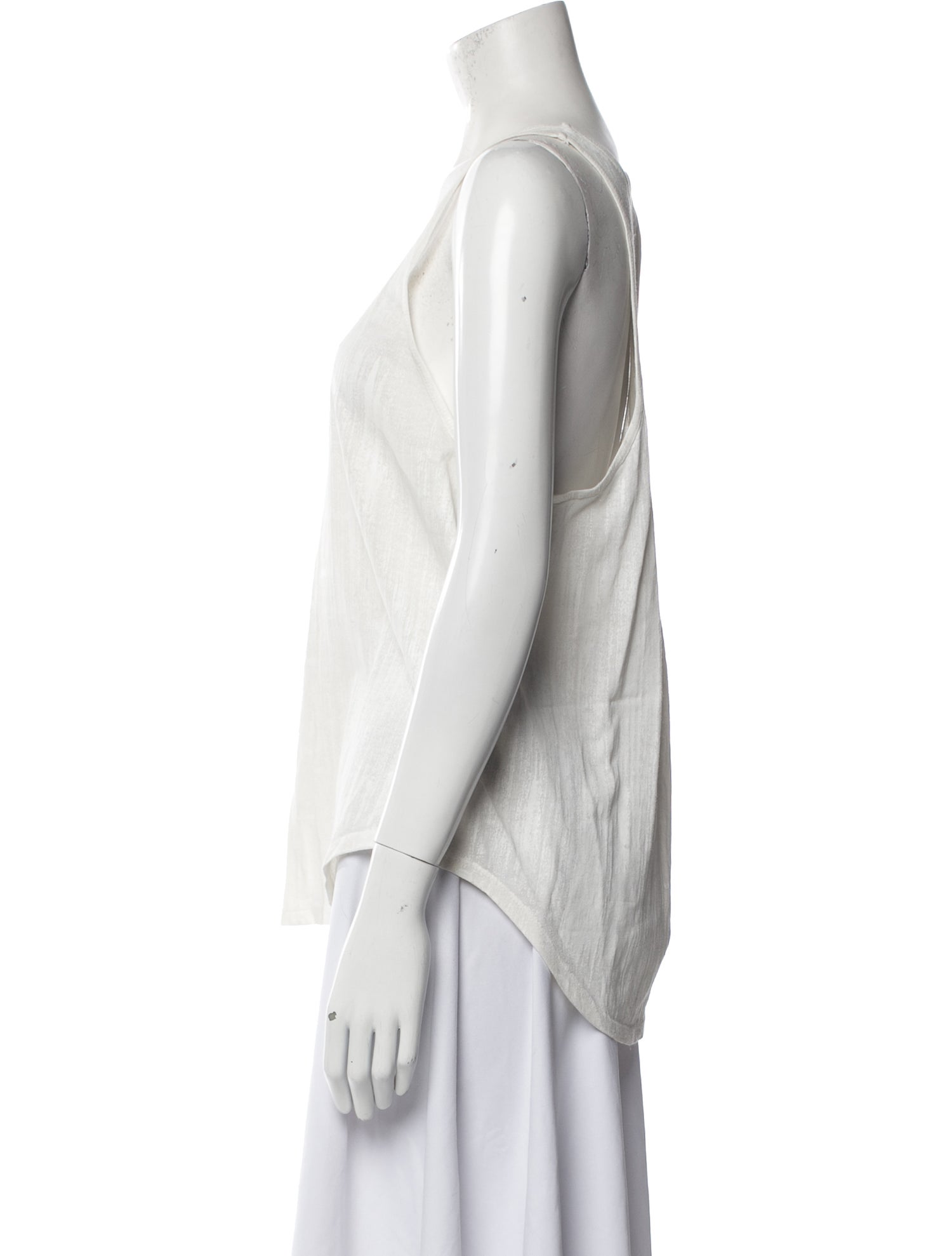 Raquel Allegra Scoop Neck Sleeveless Top