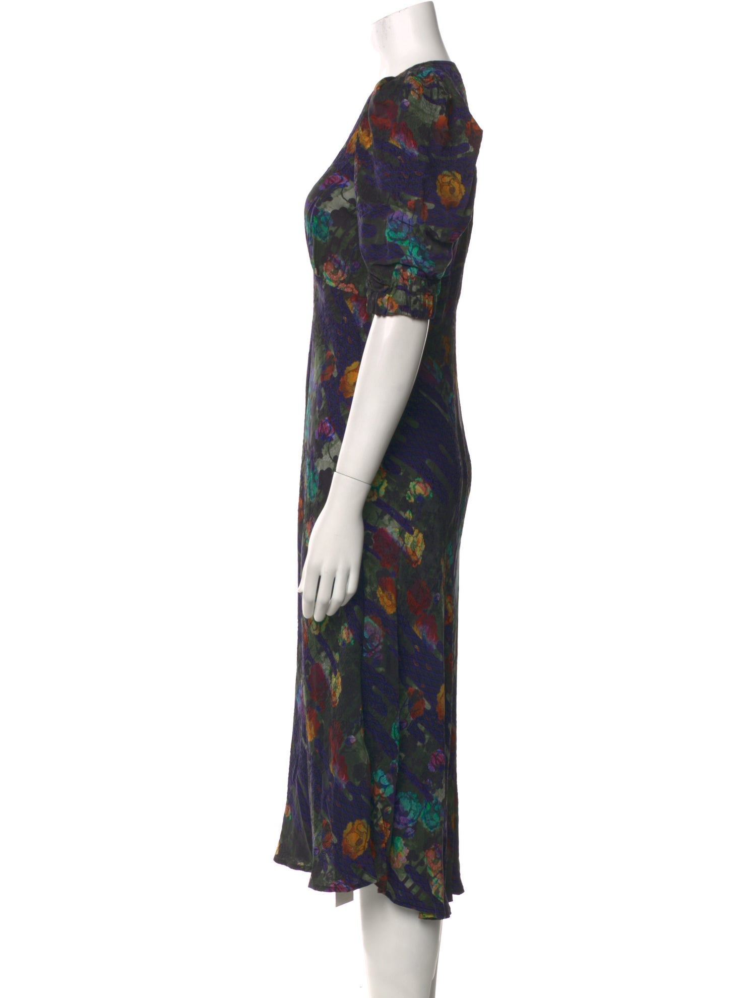 Raquel Allegra Silk Midi Length Dress w/ Tags