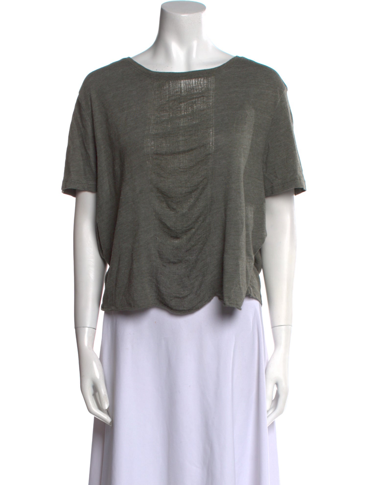 Raquel Allegra Scoop Neck Short Sleeve T-Shirt