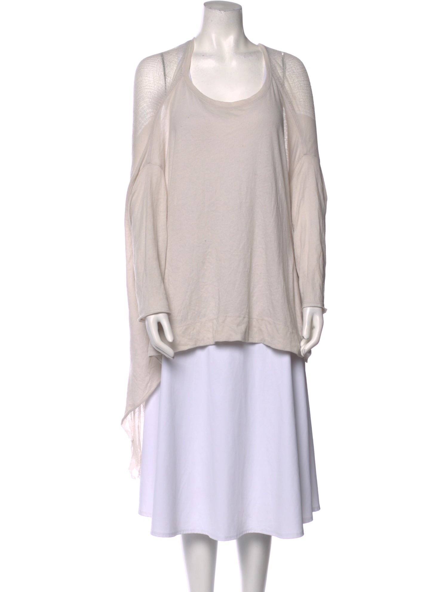 Raquel Allegra Scoop Neck Long Sleeve Tunic
