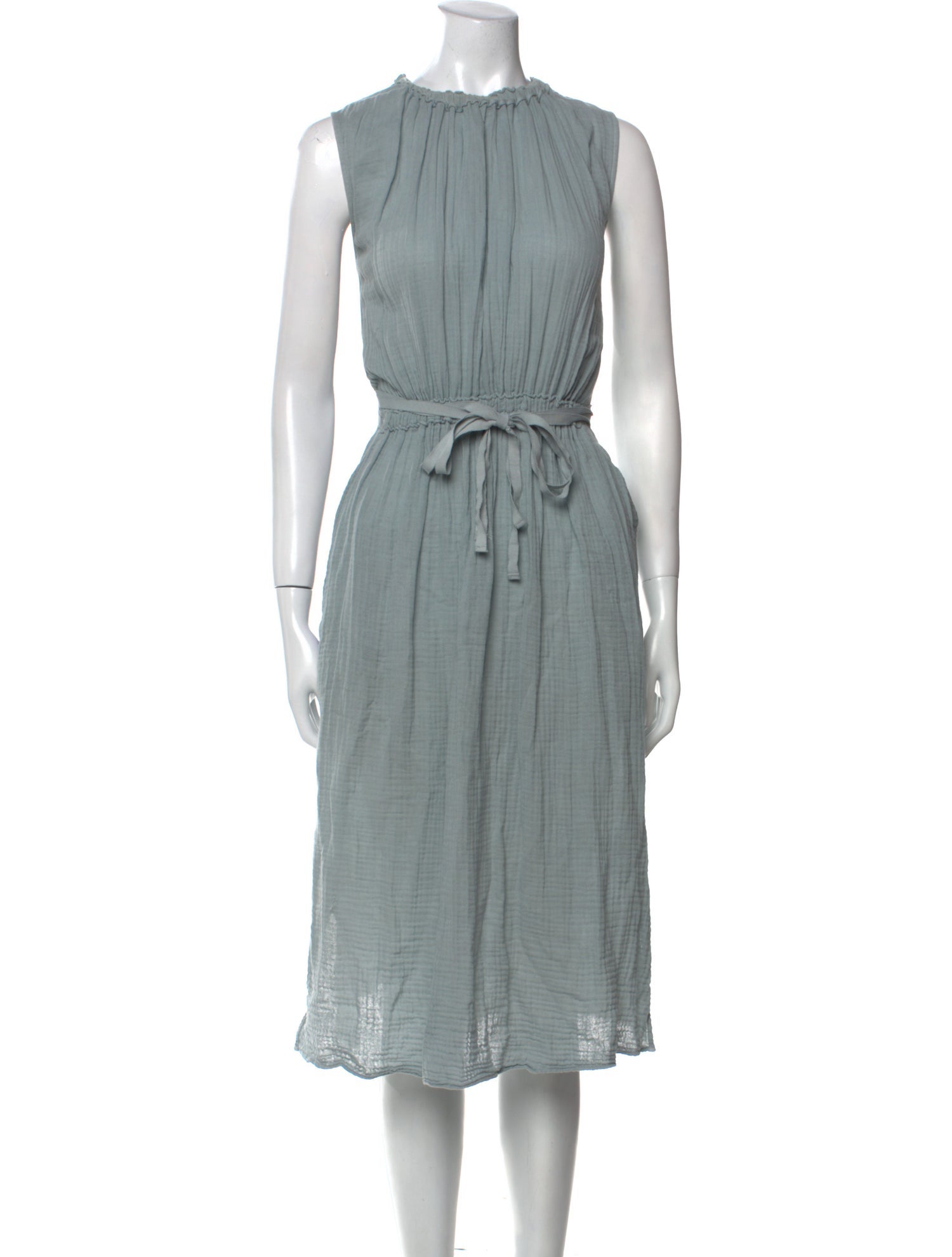 Raquel Allegra Crew Neck Midi Length Dress