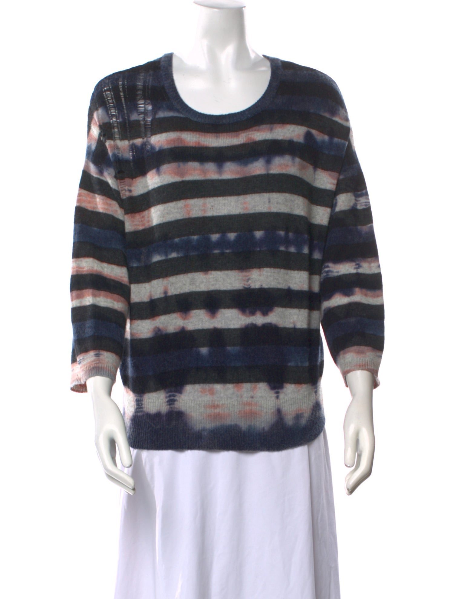Raquel Allegra Virgin Wool Striped Sweater