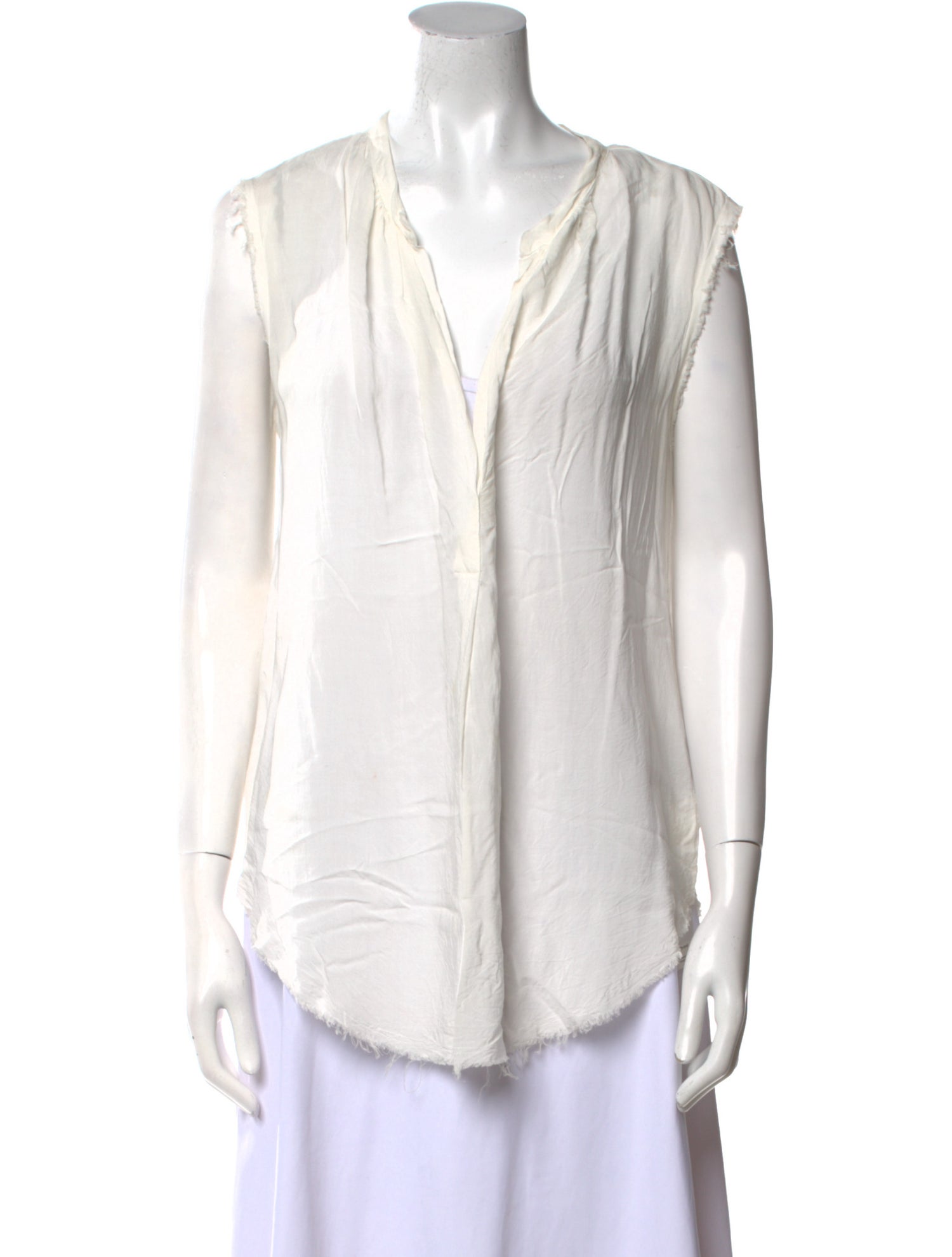 Raquel Allegra V-Neck Sleeveless Top