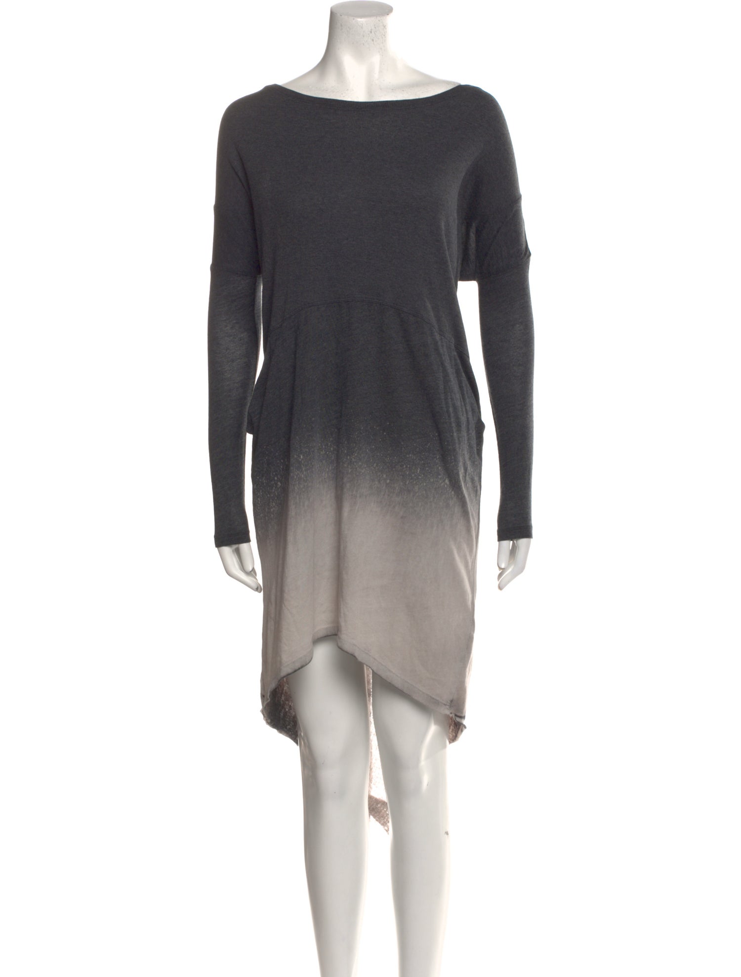 Raquel Allegra Bateau Neckline Midi Length Dress