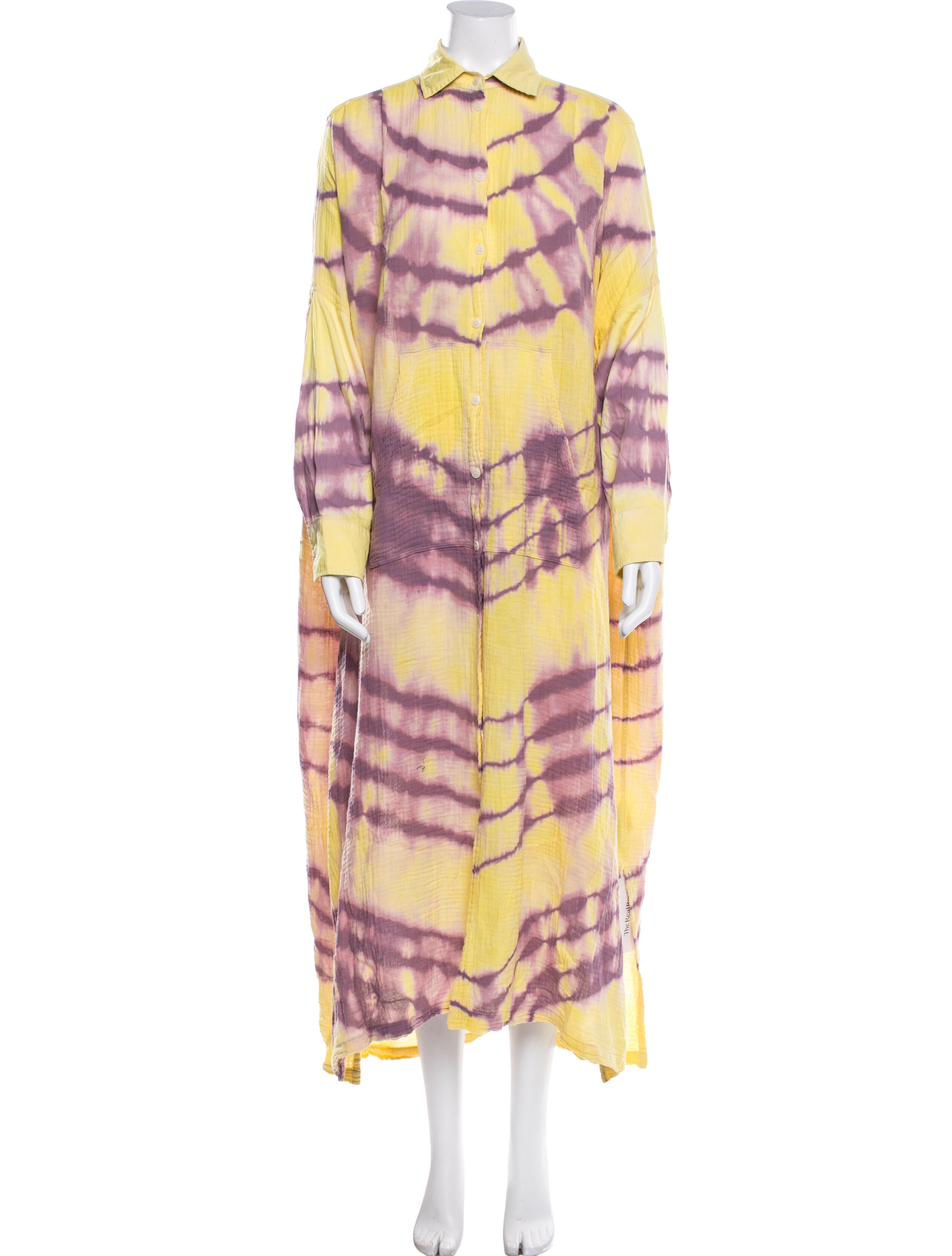 Raquel Allegra Tie-Dye Print Long Dress