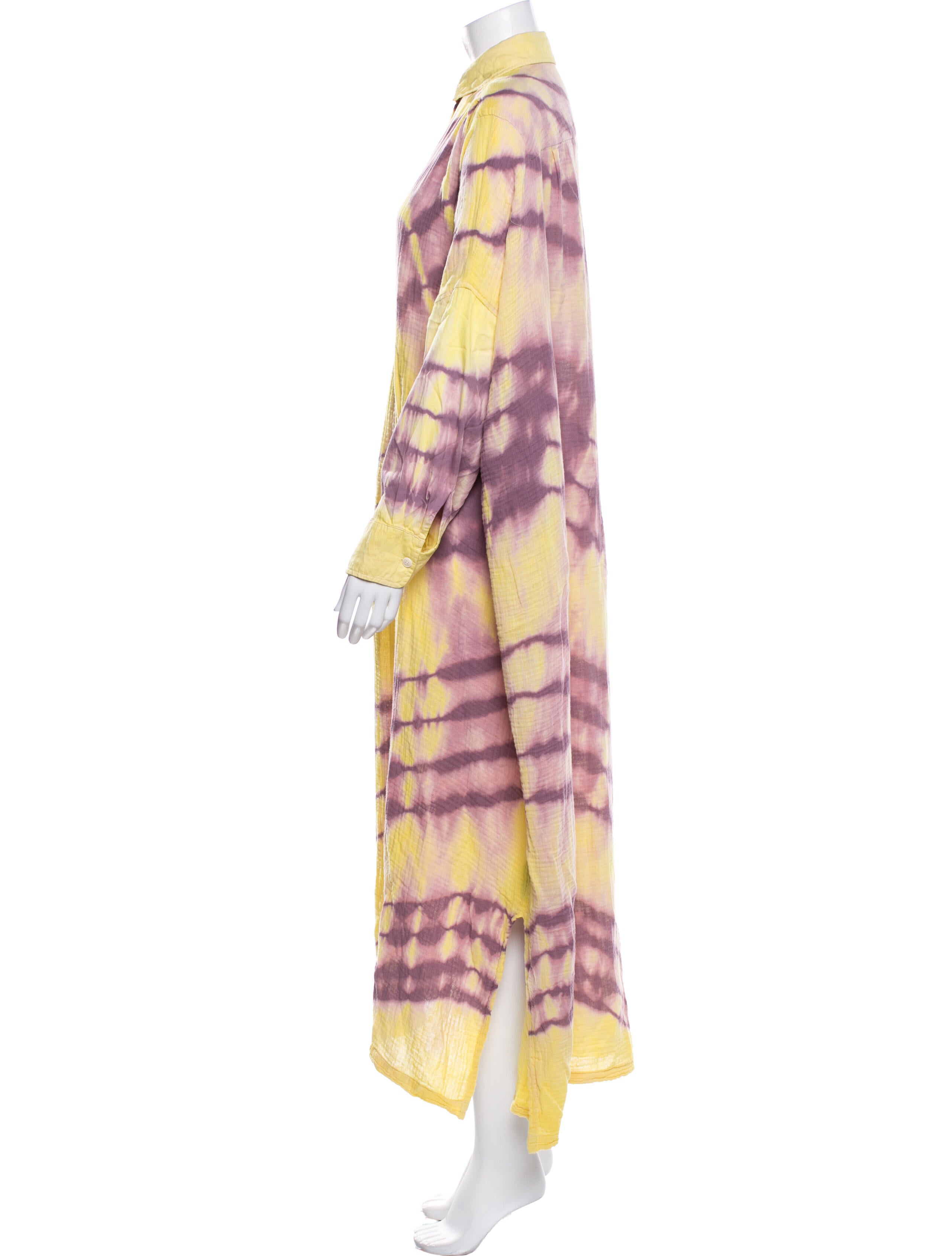 Raquel Allegra Tie-Dye Print Long Dress