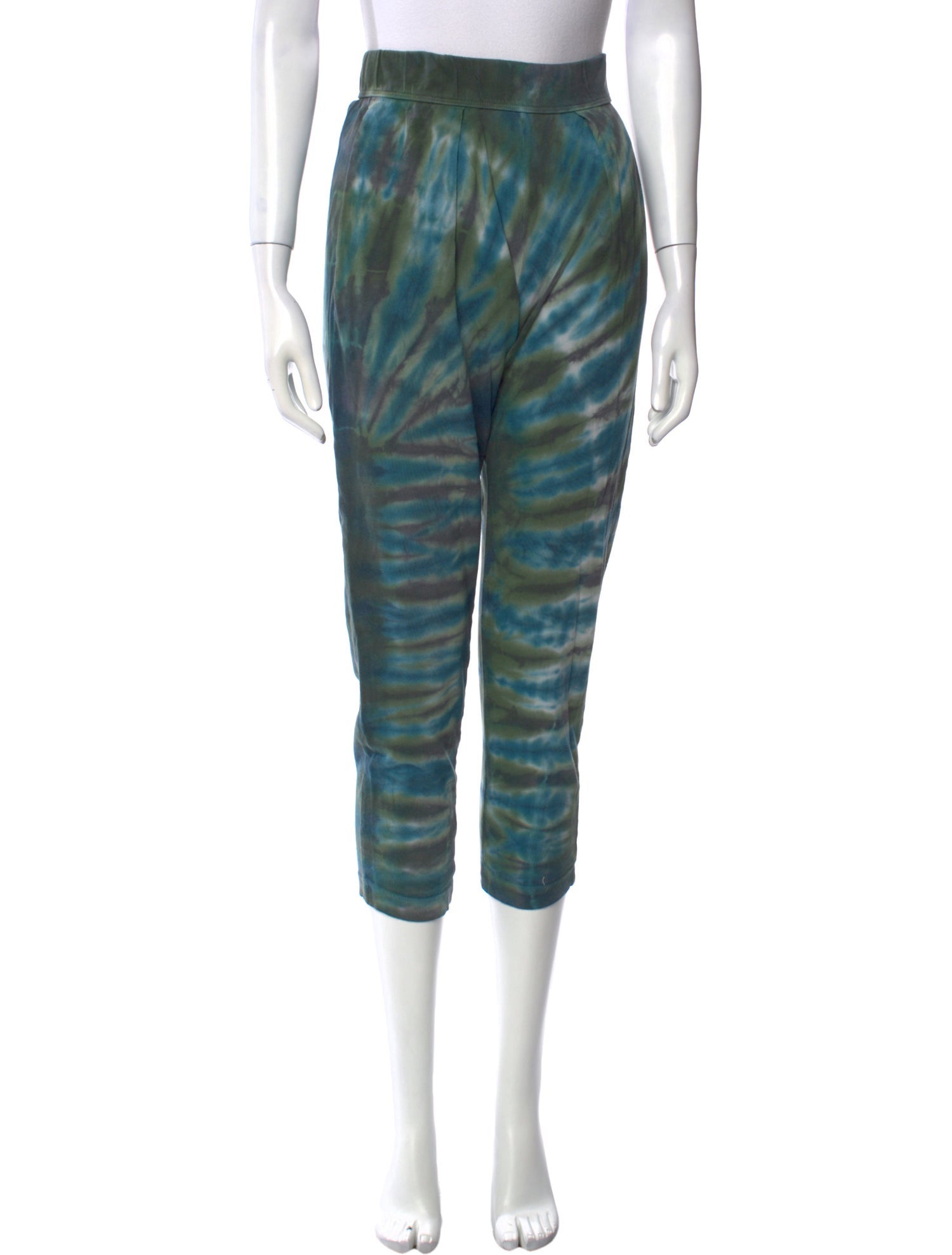 Raquel Allegra Tie-Dye Print Skinny Leg Pants