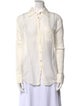 Raquel Allegra Long Sleeve Button-Up Top