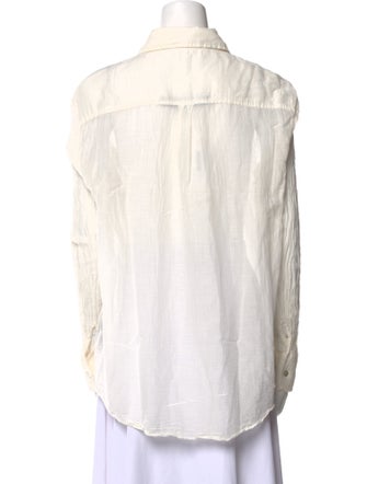 Raquel Allegra Long Sleeve Button-Up Top