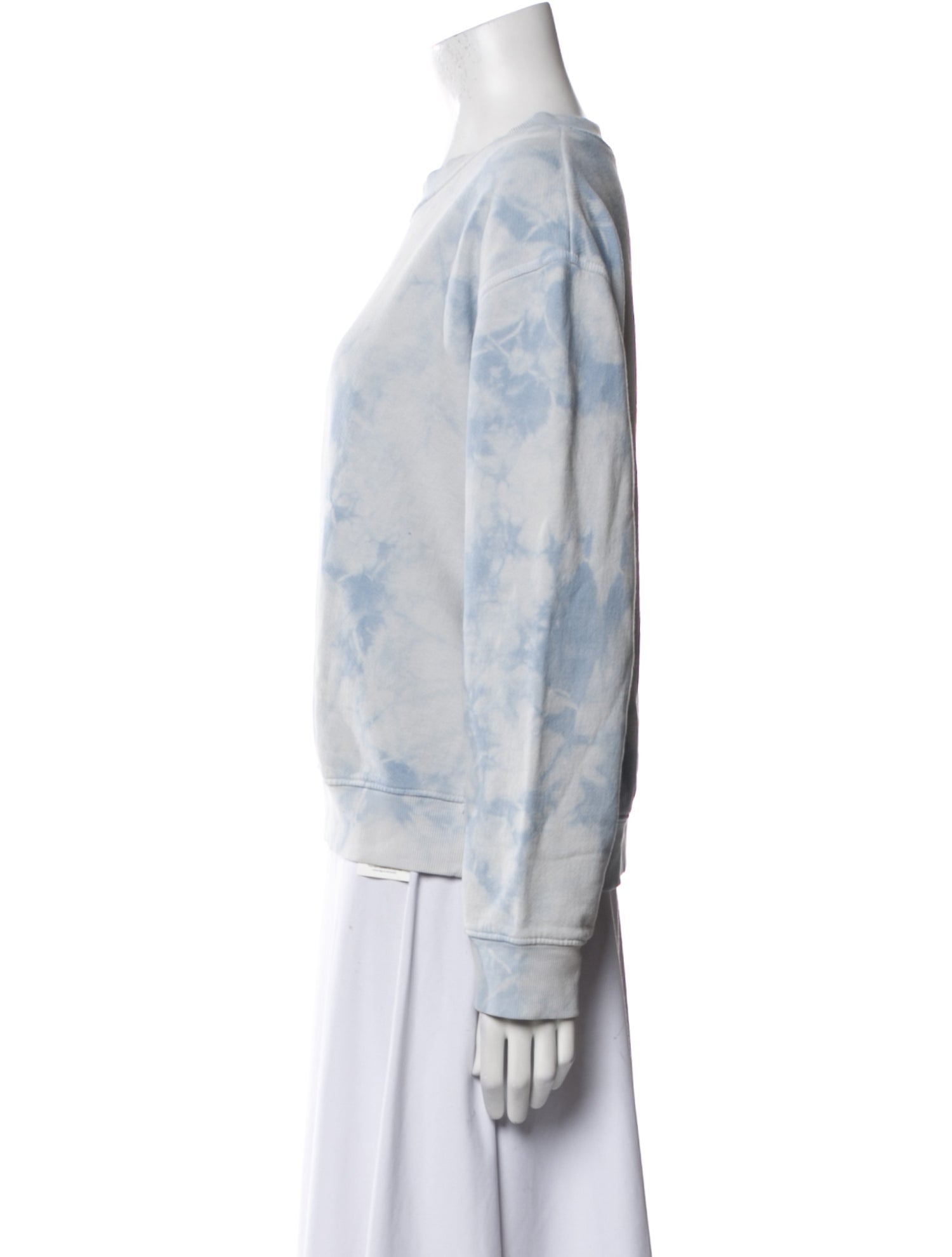 Raquel Allegra Tie-Dye Print Crew Neck Sweatshirt