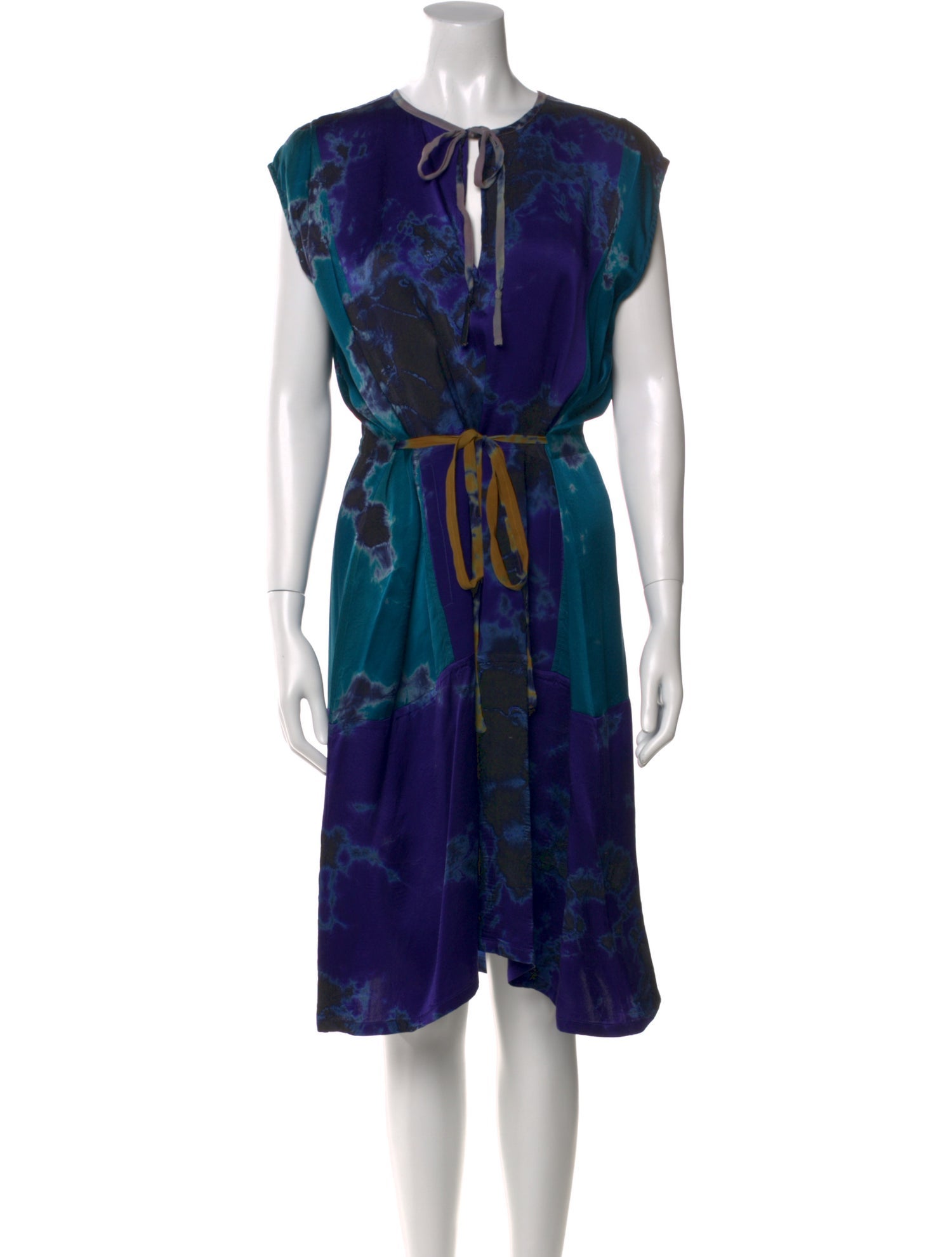 Raquel Allegra Silk Midi Length Dress