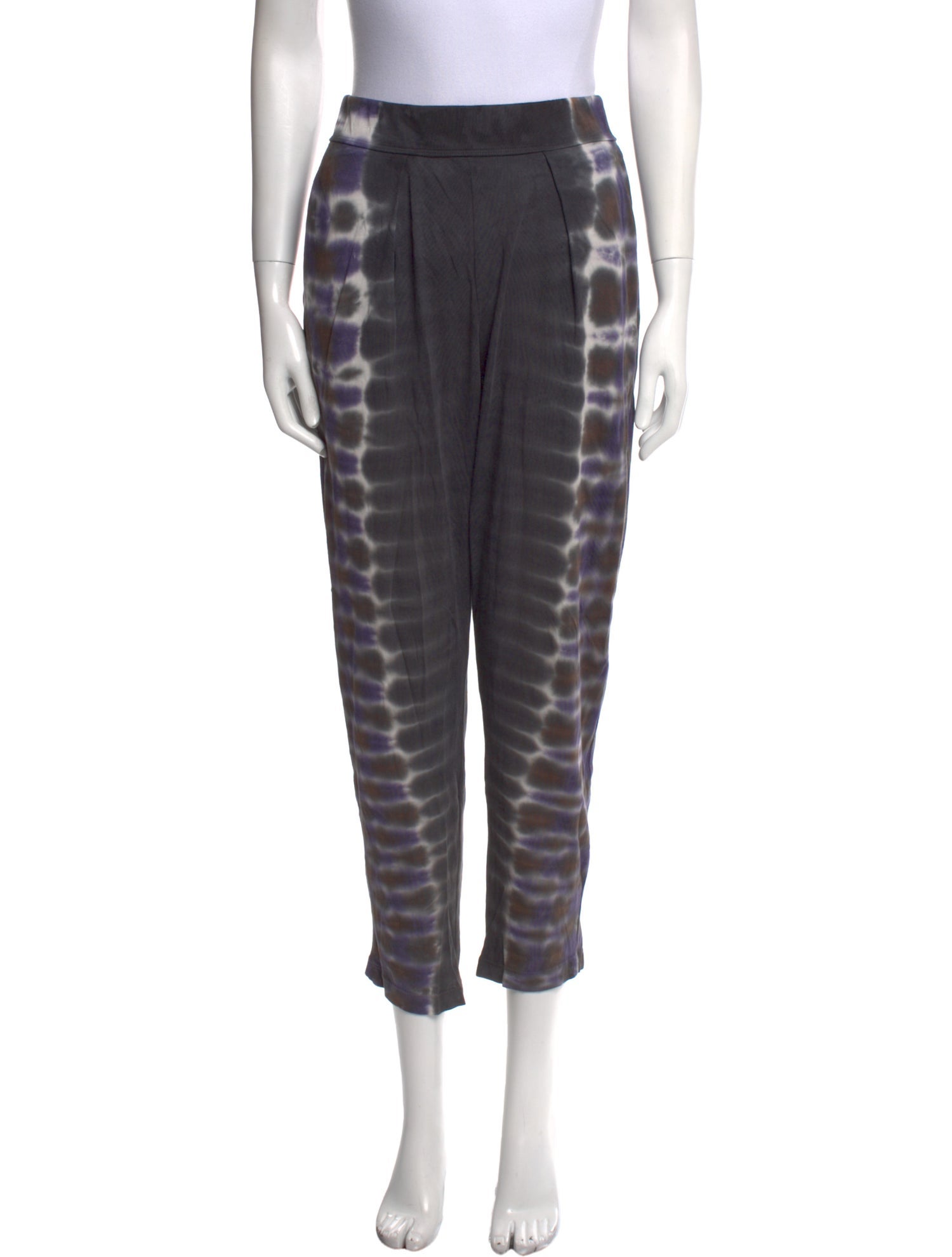 Raquel Allegra Tie-Dye Print Skinny Leg Pants