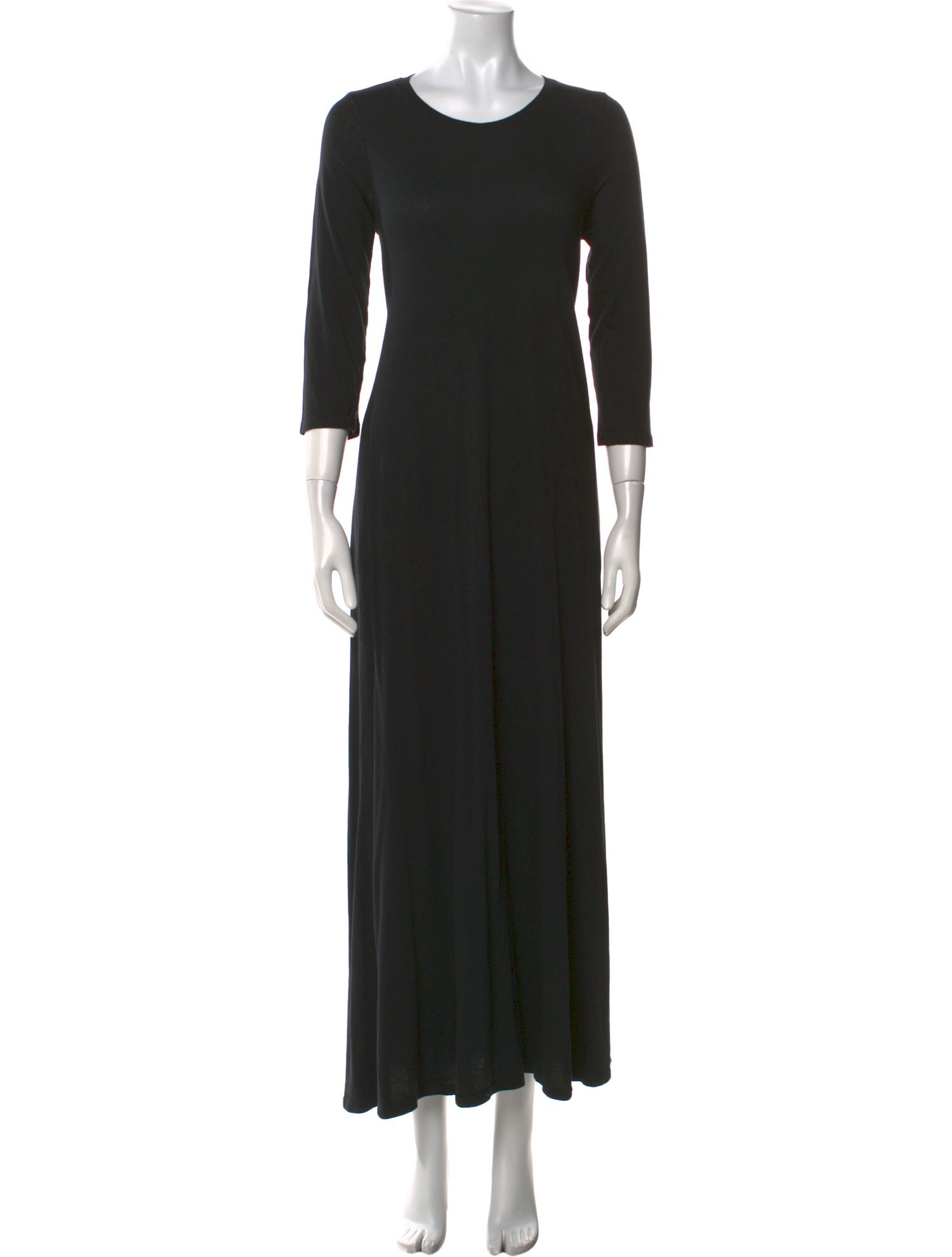 Raquel Allegra Crew Neck Long Dress