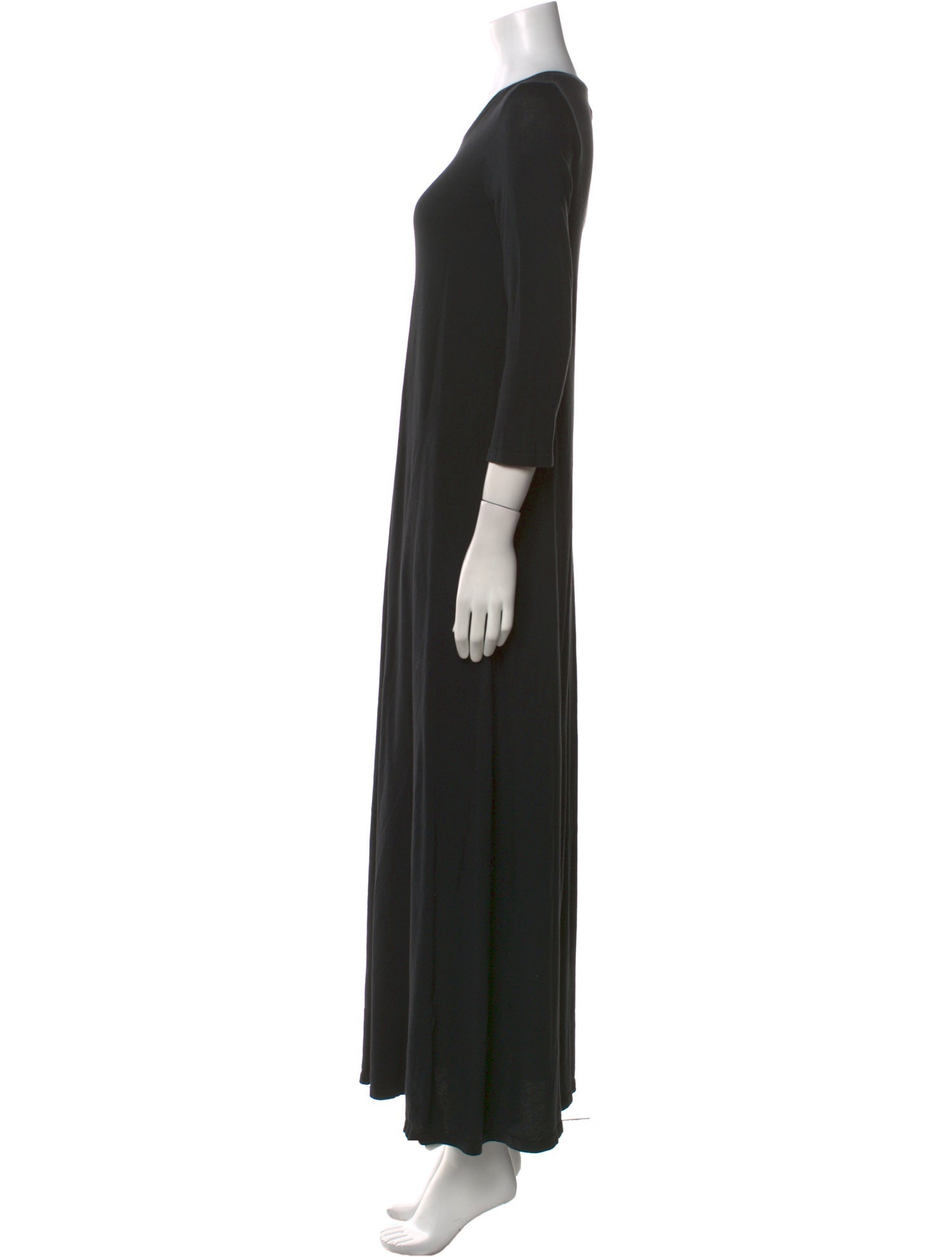 Raquel Allegra Crew Neck Long Dress