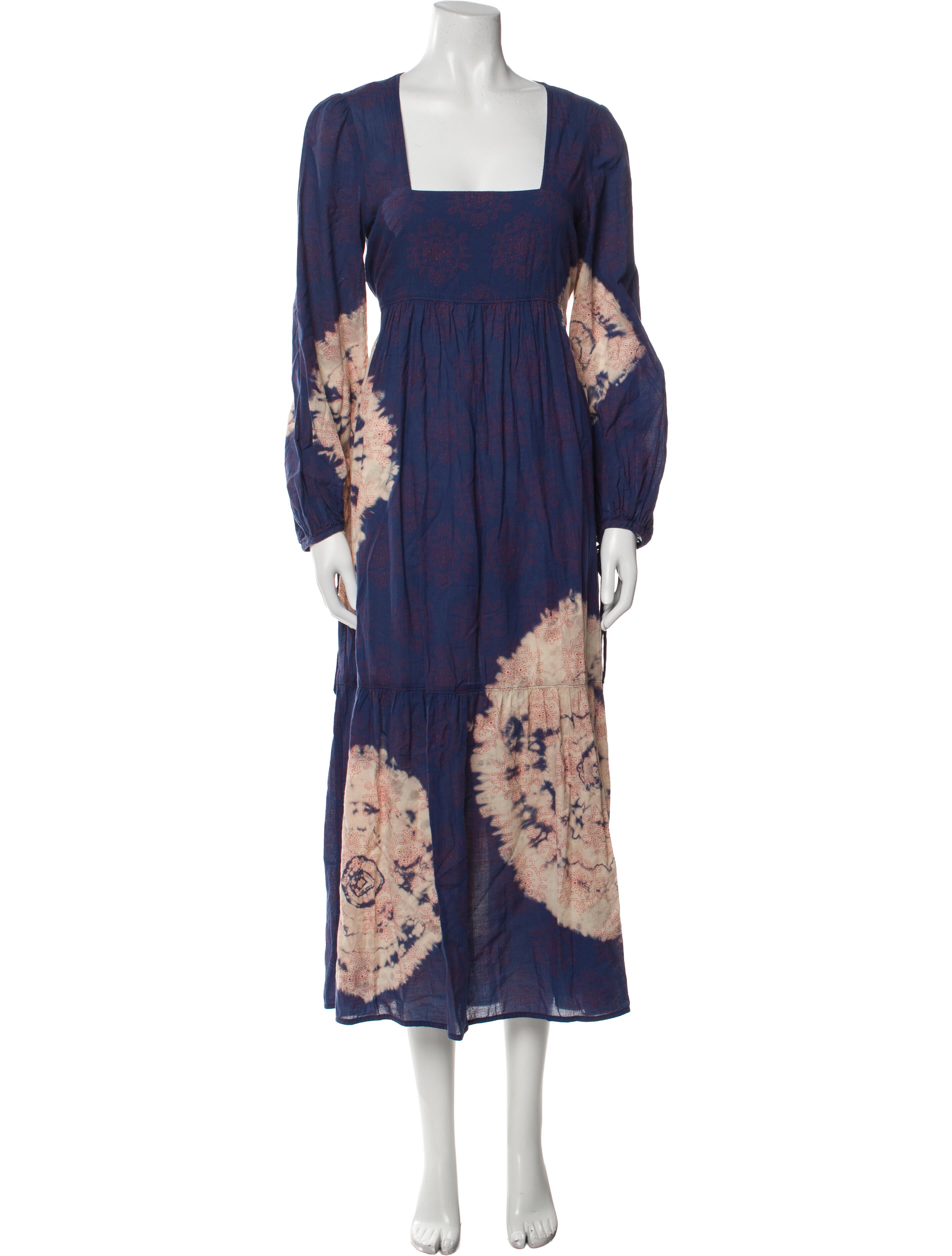 Raquel Allegra Tie-Dye Print Long Dress