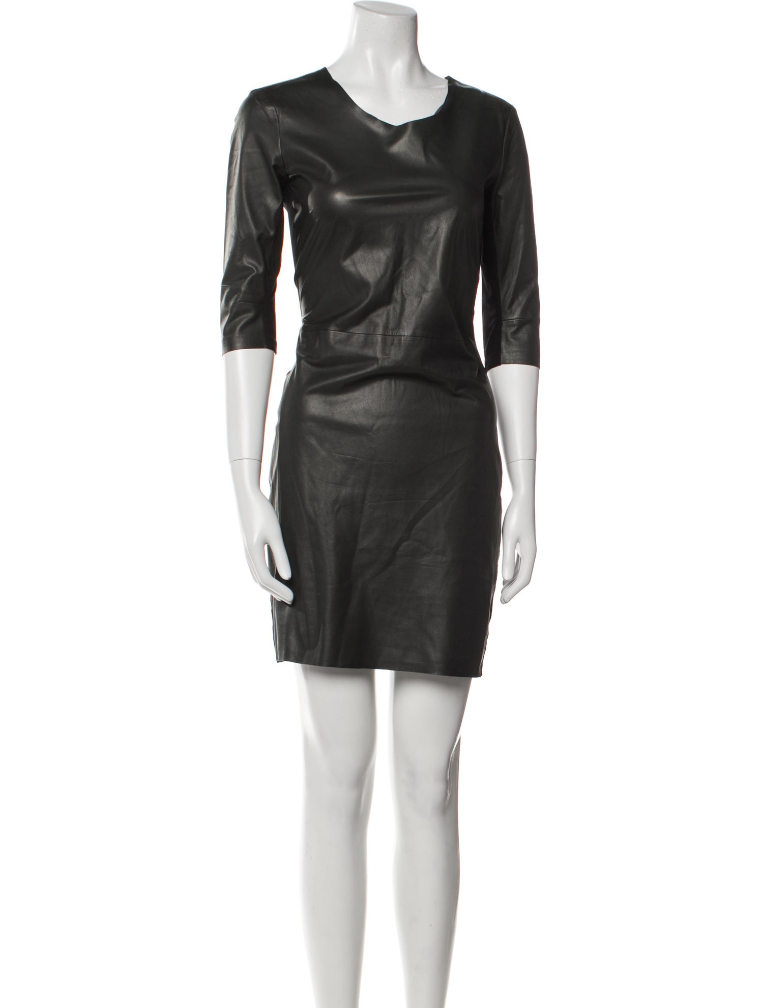 Raquel Allegra Scoop Neck Mini Dress