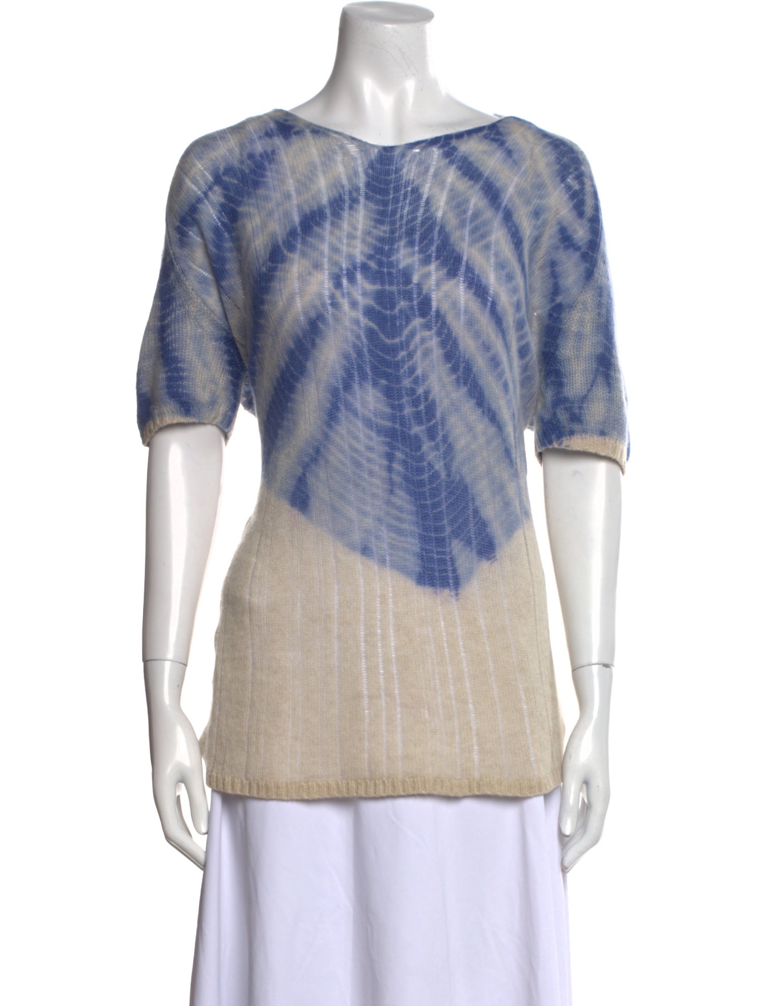 Raquel Allegra Cashmere Tie-Dye Print Sweater