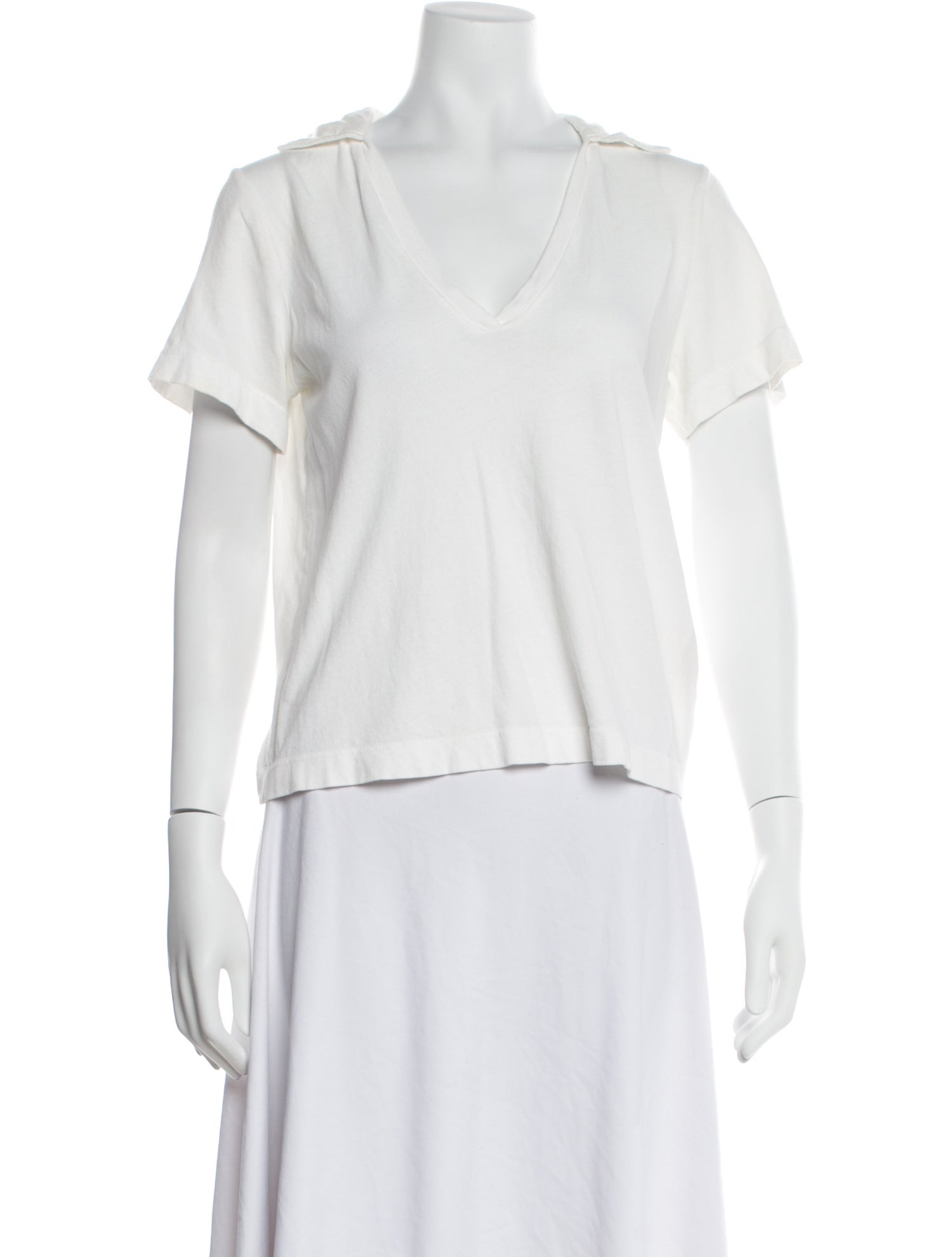 Raquel Allegra V-Neck Short Sleeve T-Shirt