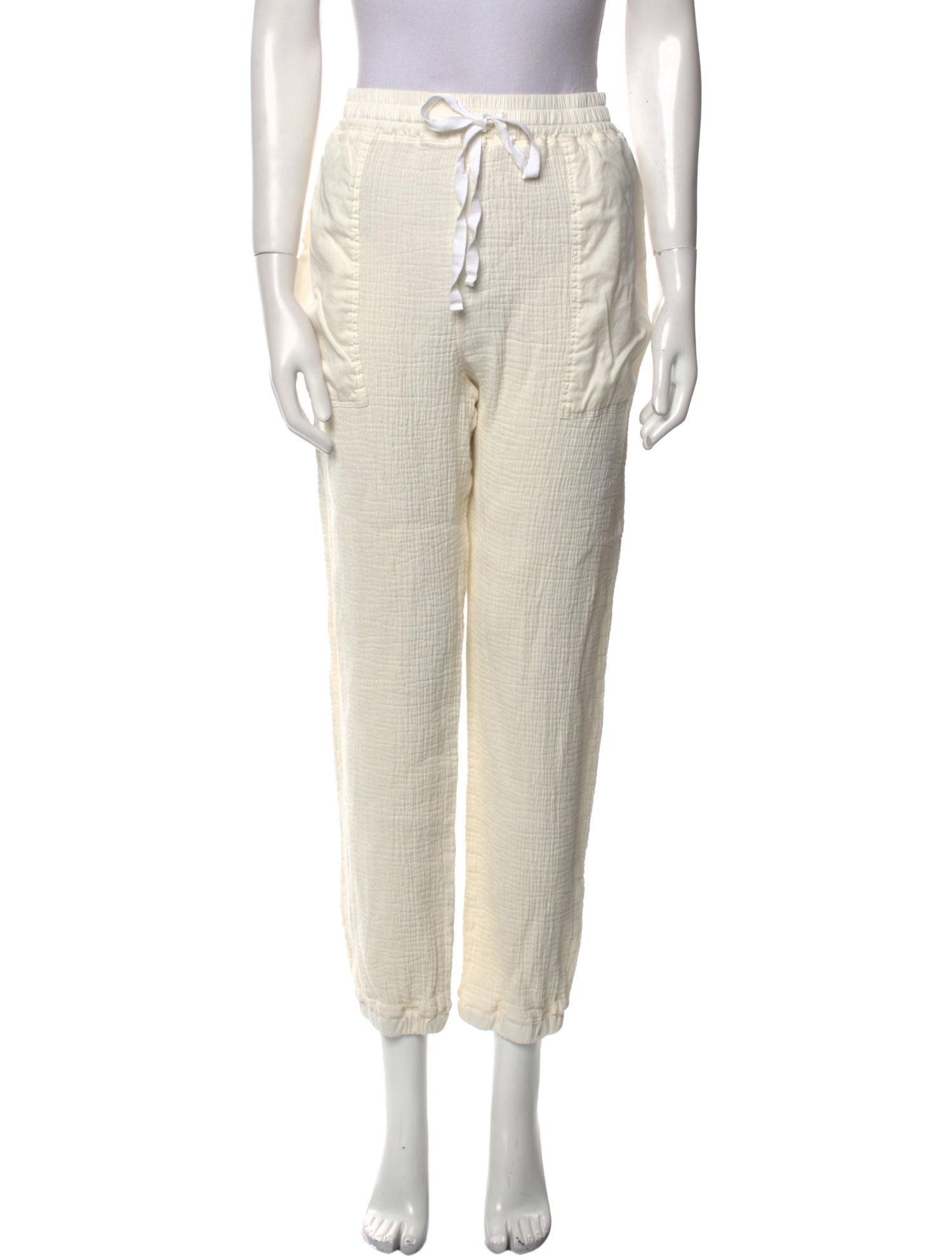 Brunello Cucinelli Straight Leg Pants - White, 12.25