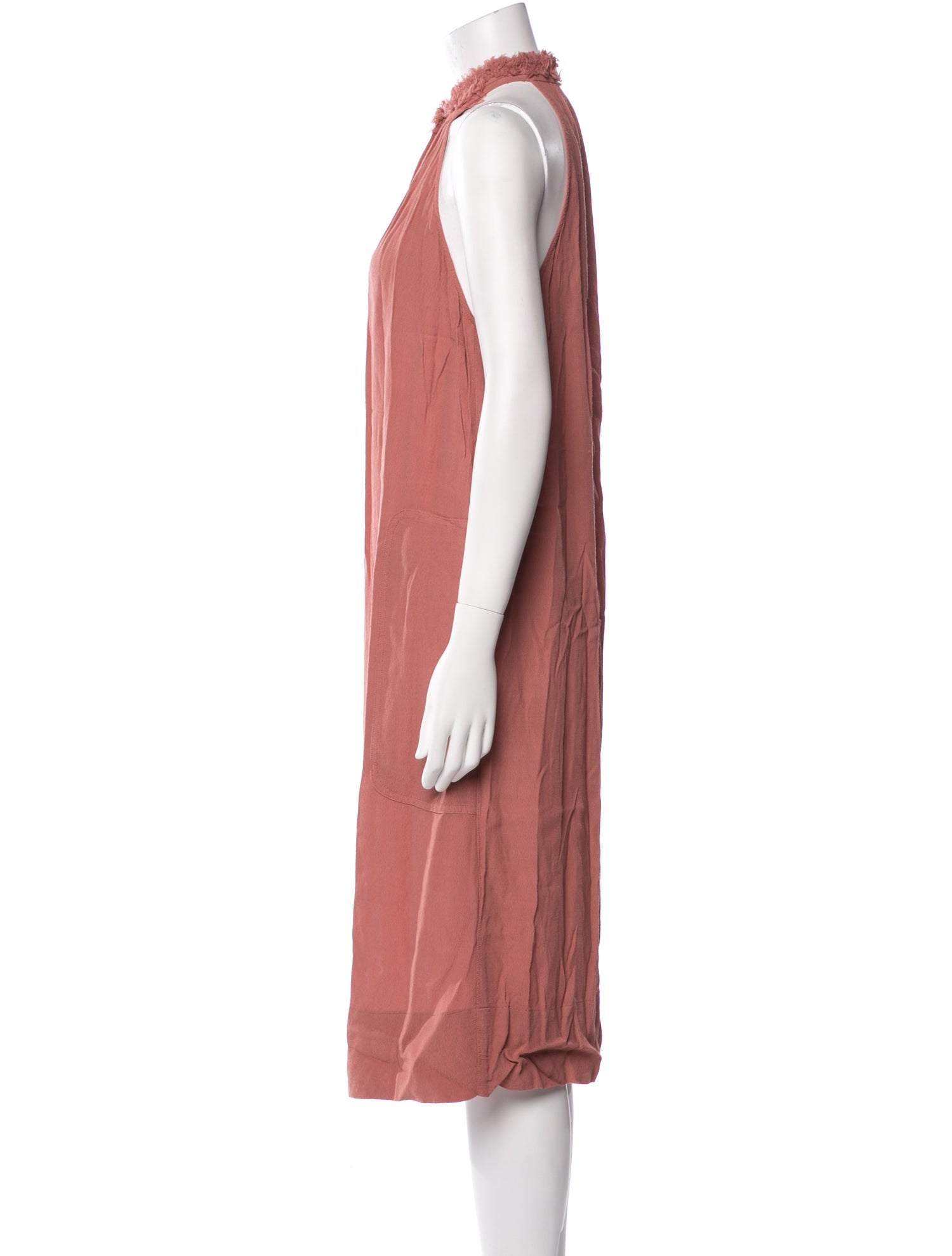 Raquel Allegra Halterneck Midi Length Dress