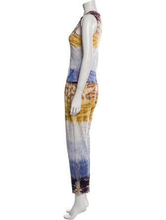 Raquel Allegra Tie-Dye Print Pant Set