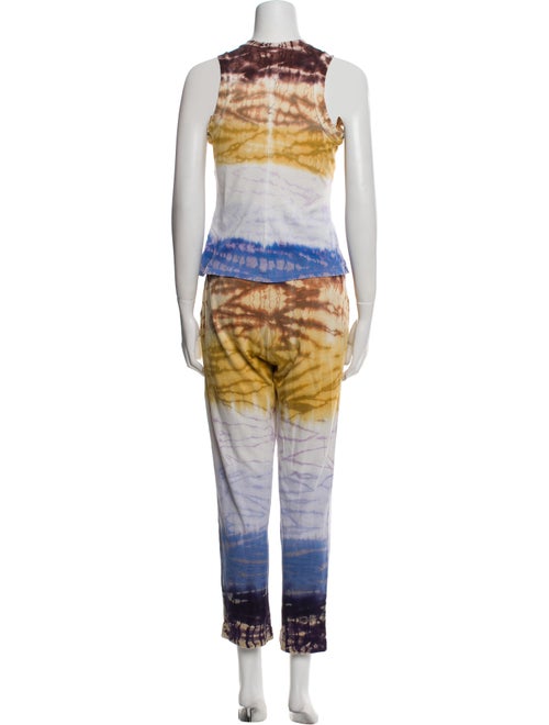 Raquel Allegra Tie-Dye Print Pant Set