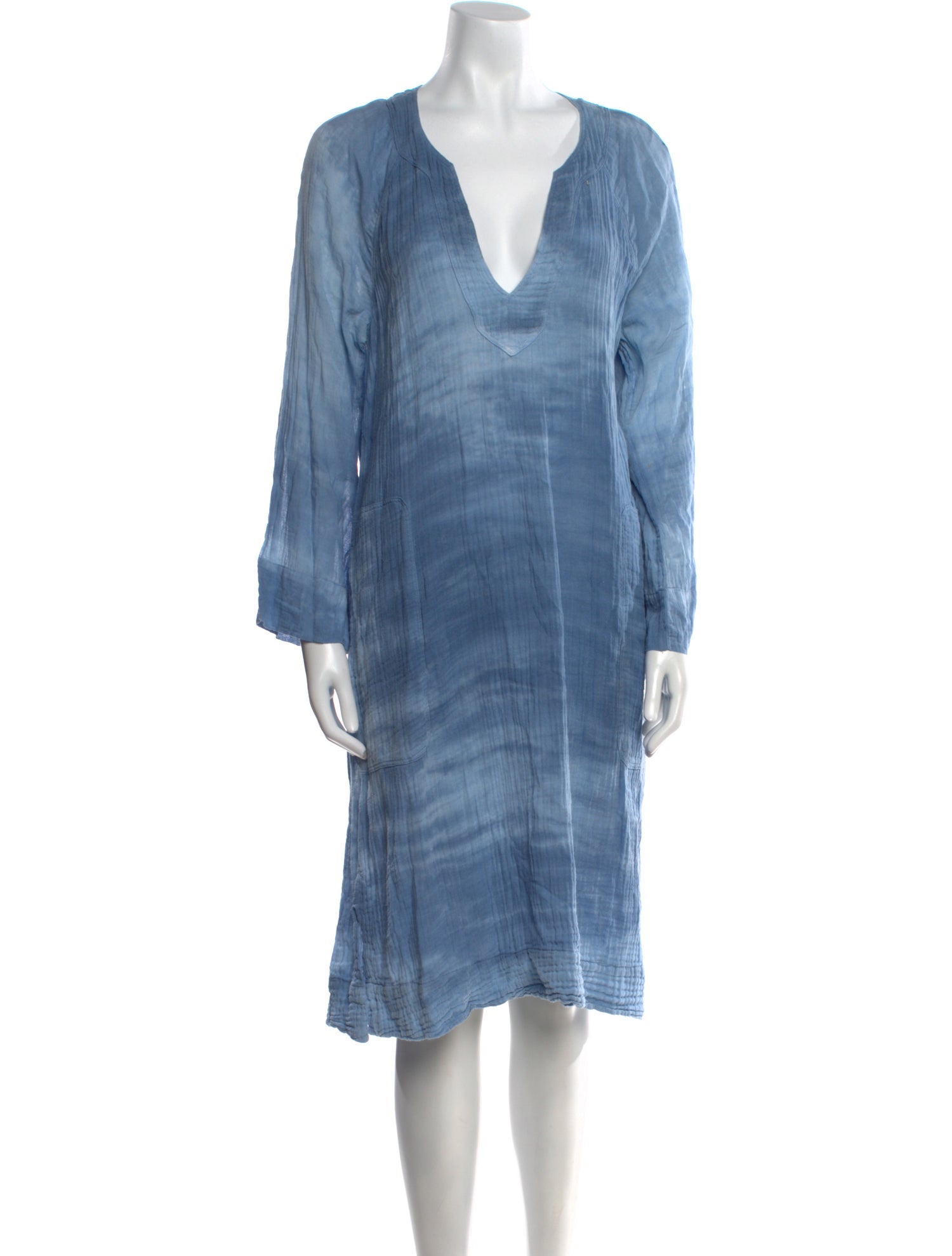 Raquel Allegra V-Neck Midi Length Dress