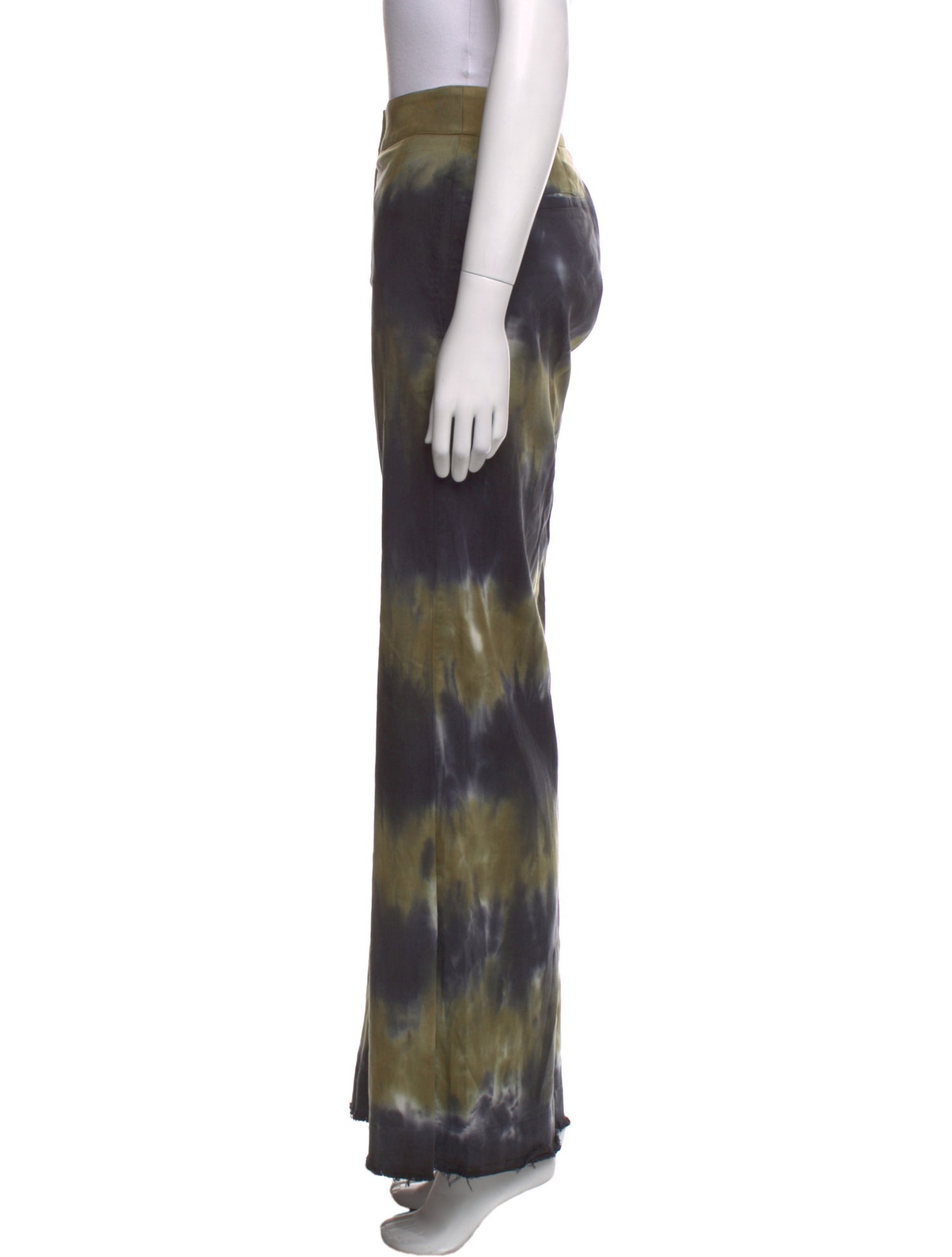 Raquel Allegra Tie-Dye Print Wide Leg Pants