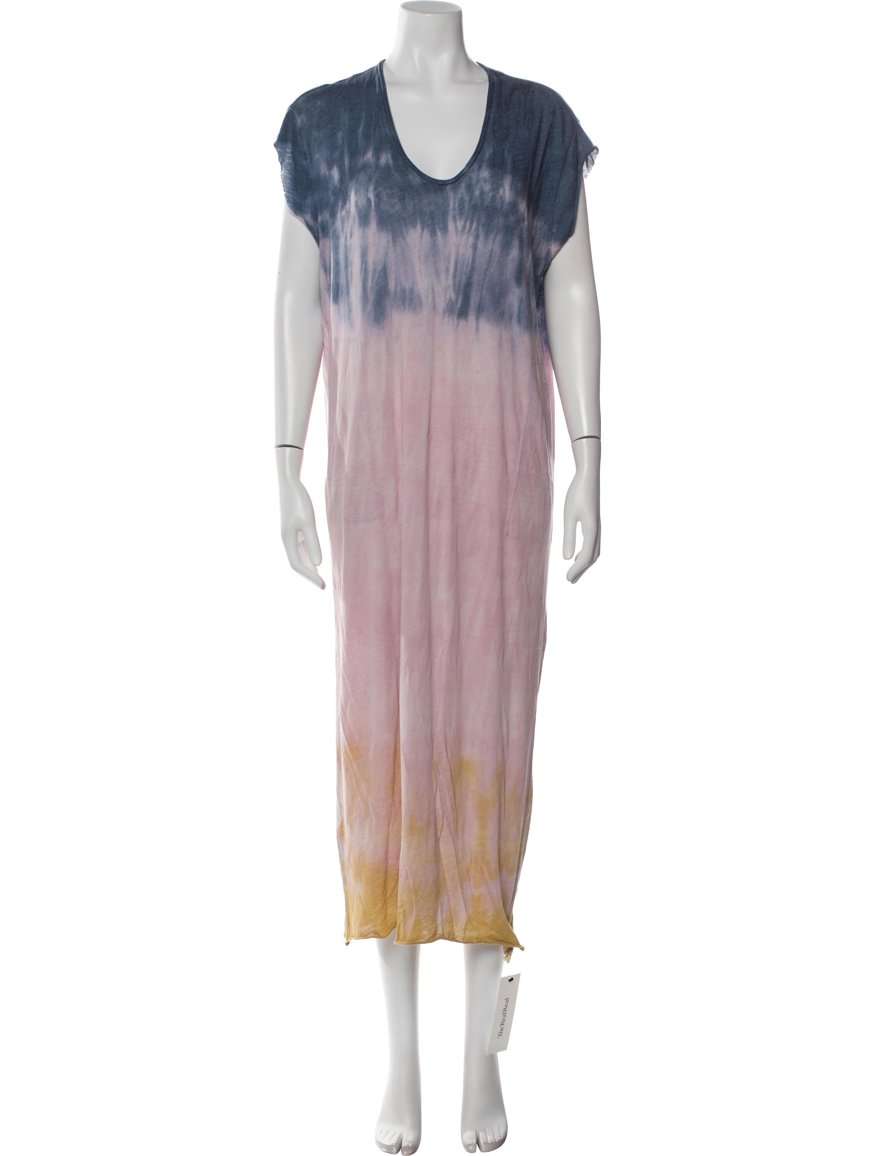Raquel Allegra Tie-Dye Print Long Dress