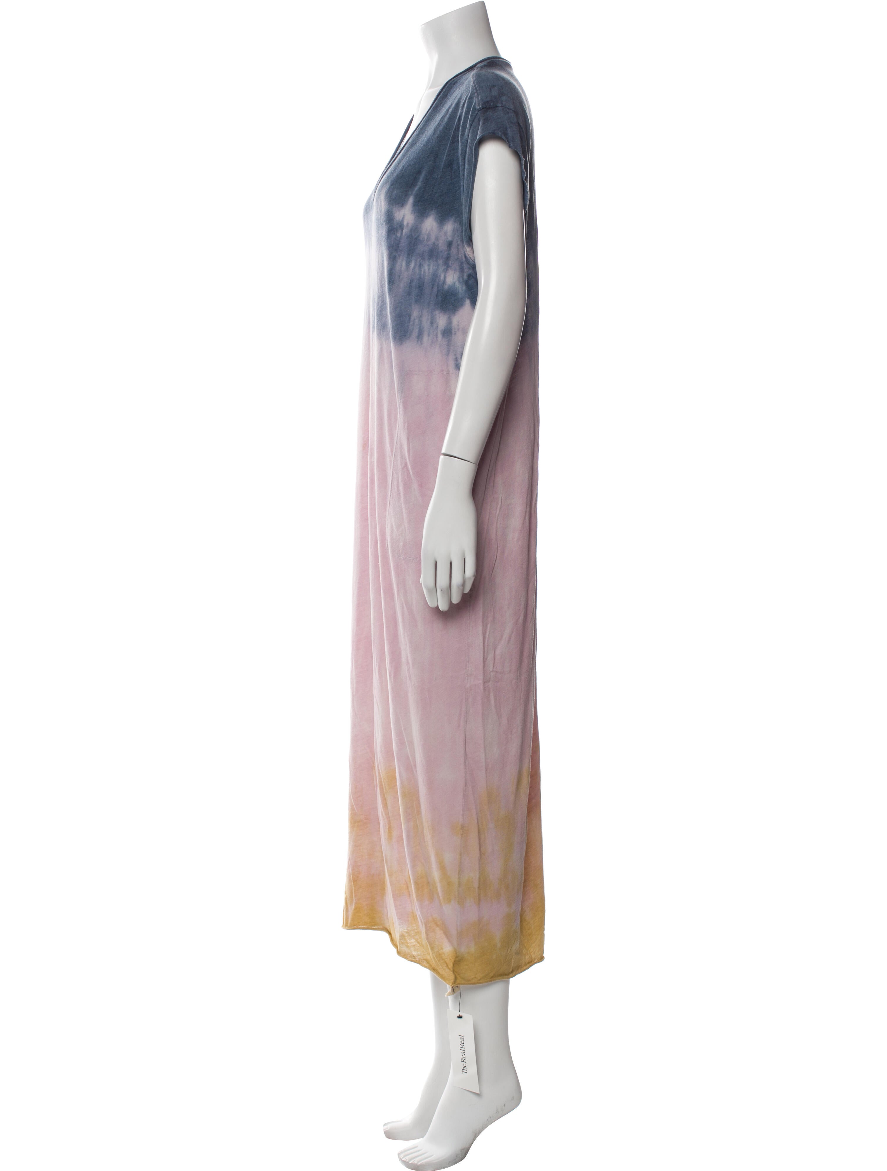 Raquel Allegra Tie-Dye Print Long Dress