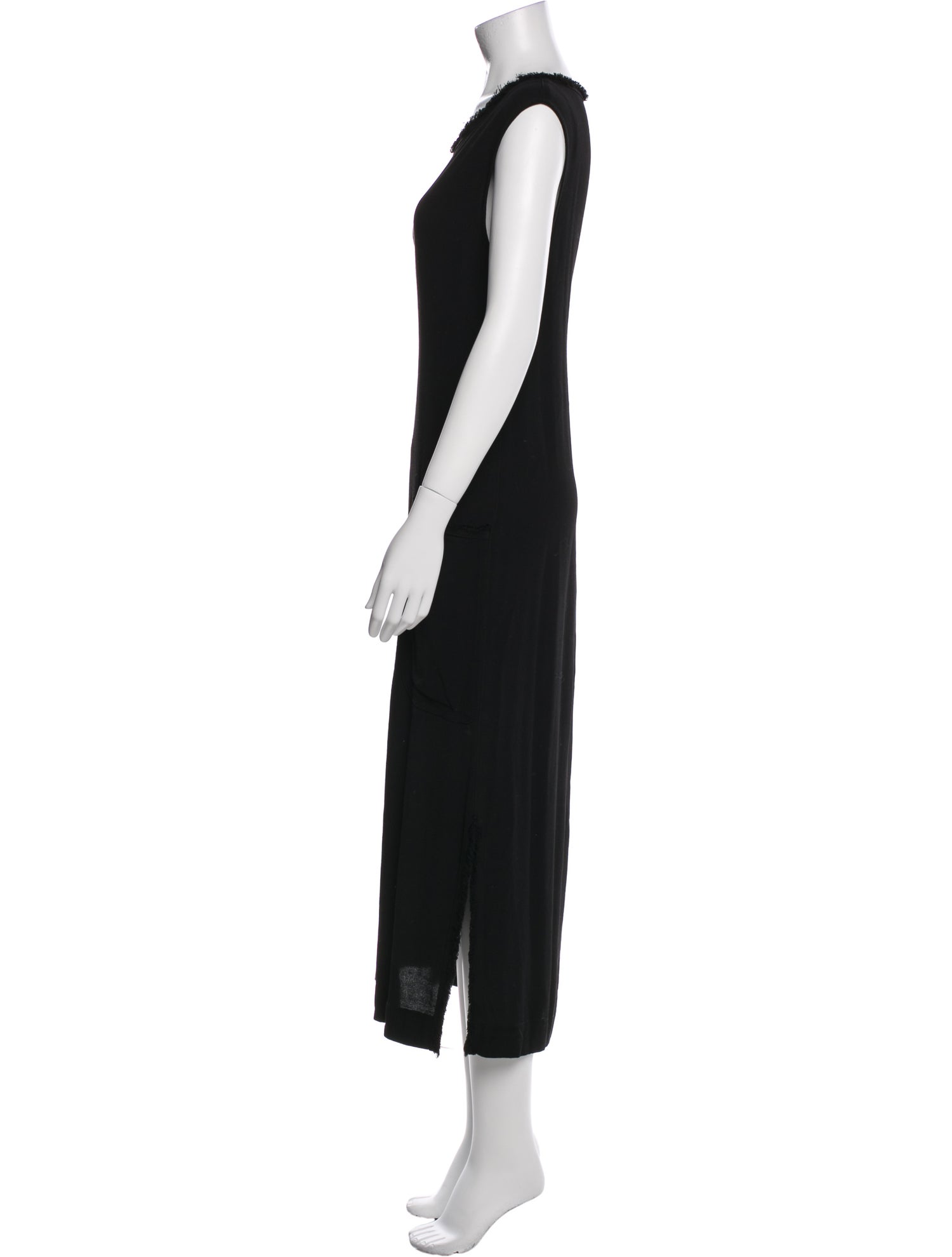 Raquel Allegra Crew Neck Long Dress