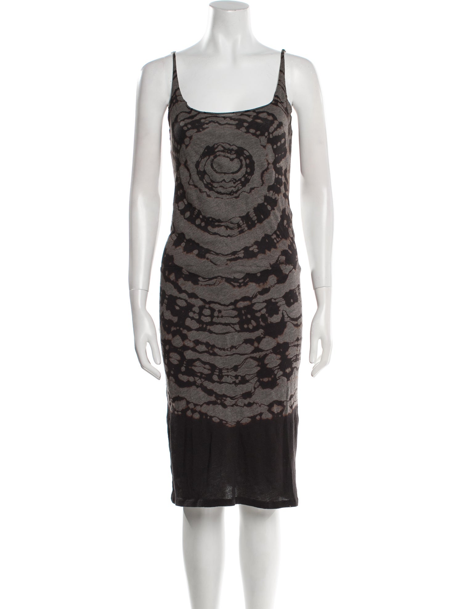 Raquel Allegra Printed Midi Length Dress