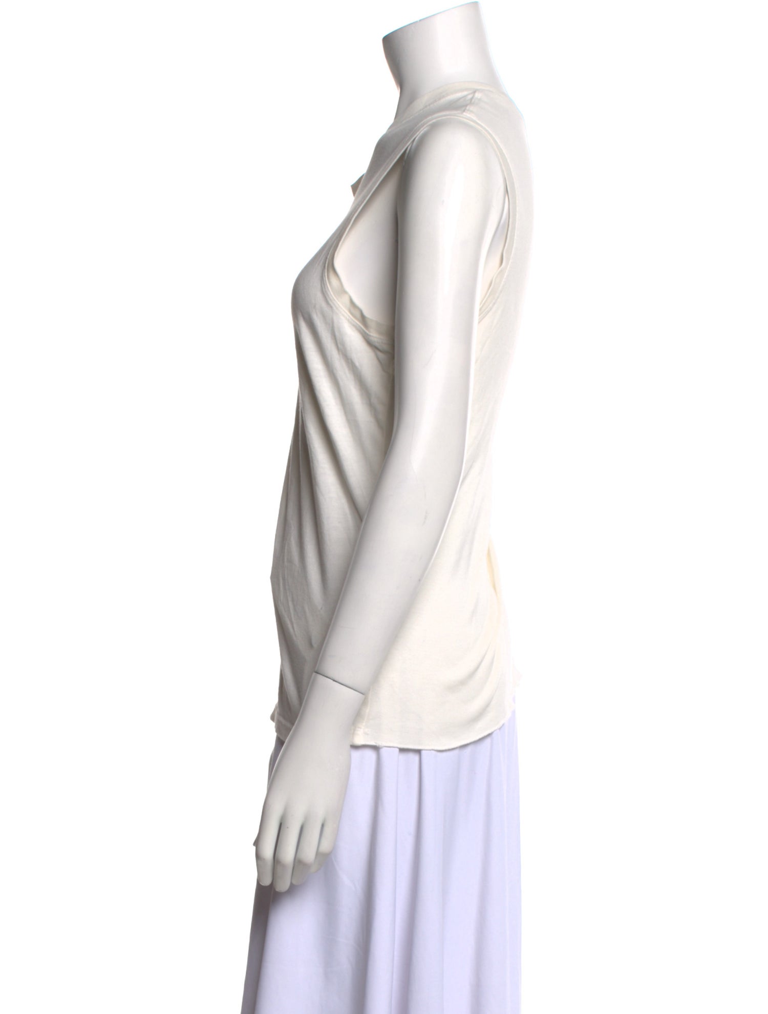 Raquel Allegra Crew Neck Sleeveless Top