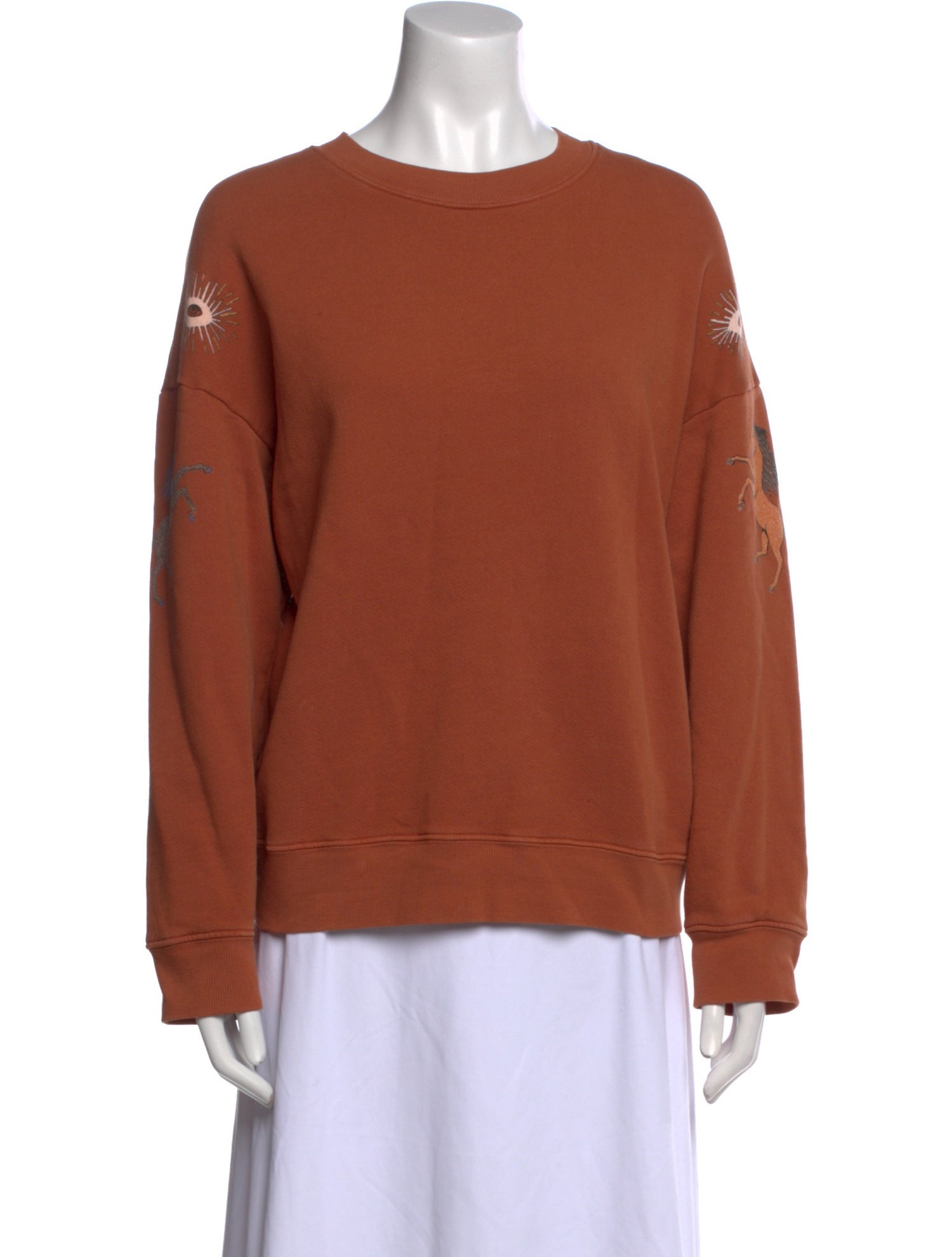 Raquel Allegra Crew Neck Long Sleeve Sweatshirt