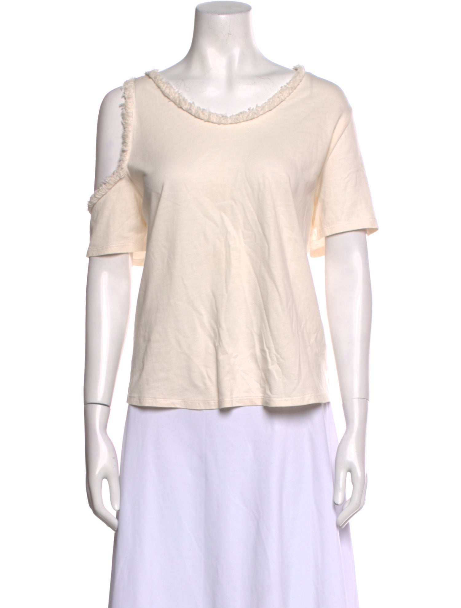 Raquel Allegra Scoop Neck Short Sleeve T-Shirt