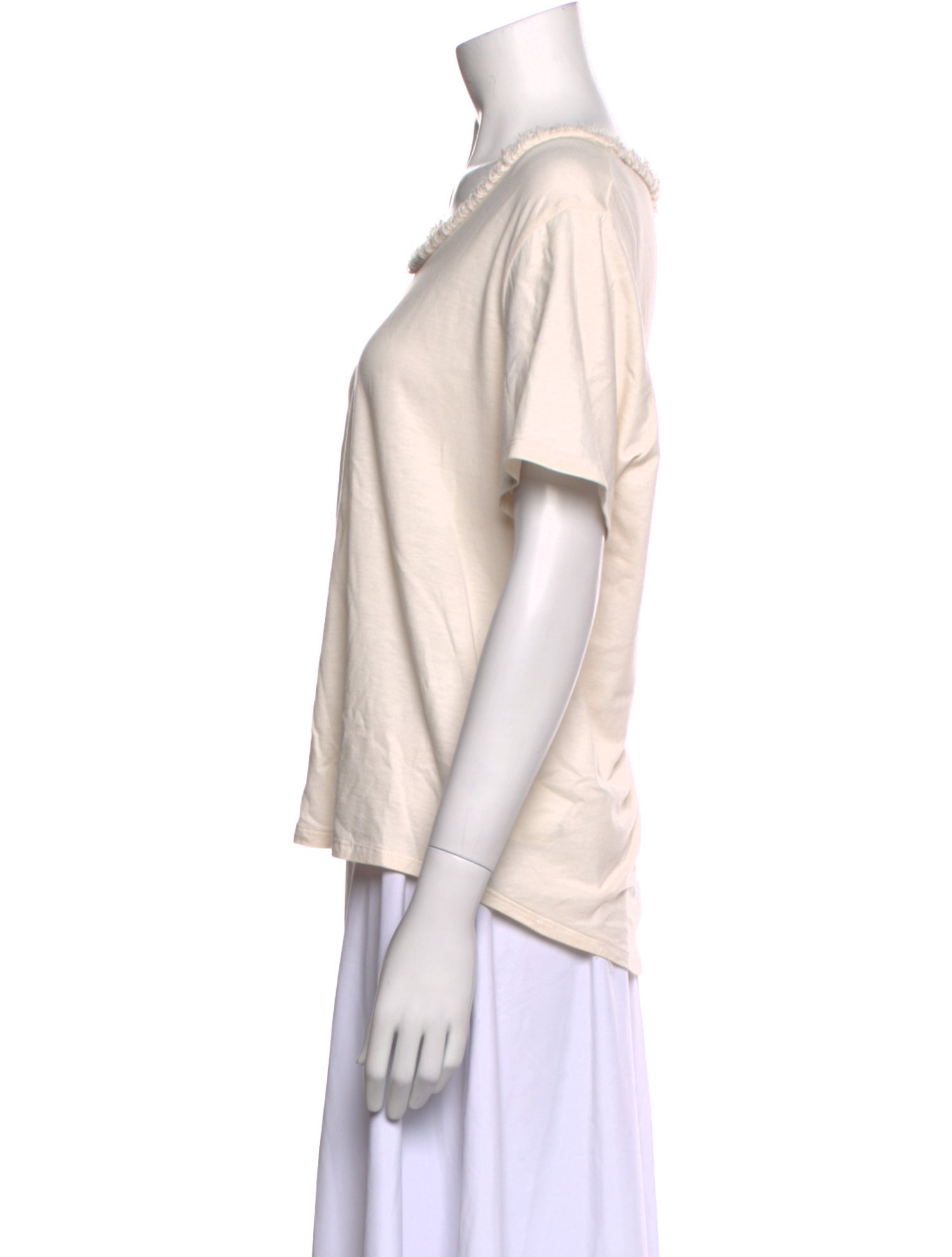 Raquel Allegra Scoop Neck Short Sleeve T-Shirt