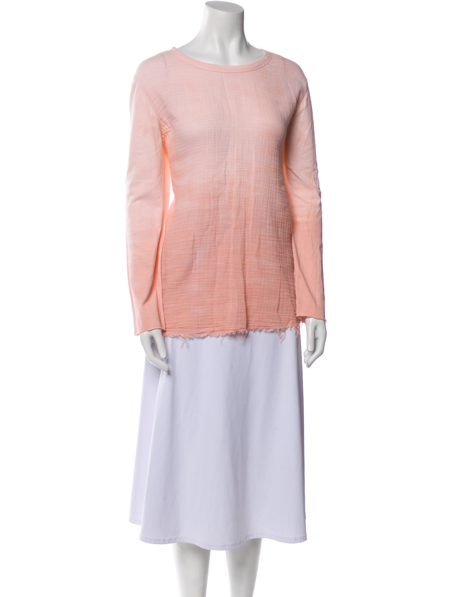 Raquel Allegra Bateau Neckline Long Sleeve Tunic