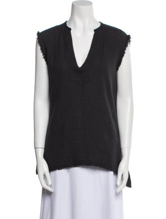 Raquel Allegra V-Neck Sleeveless Top