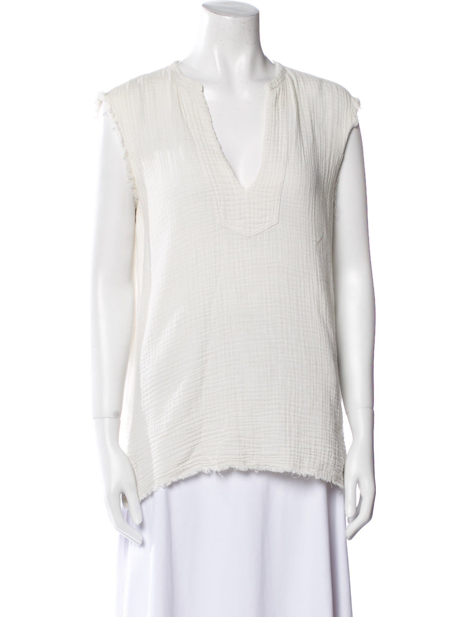 Raquel Allegra V-Neck Sleeveless Top