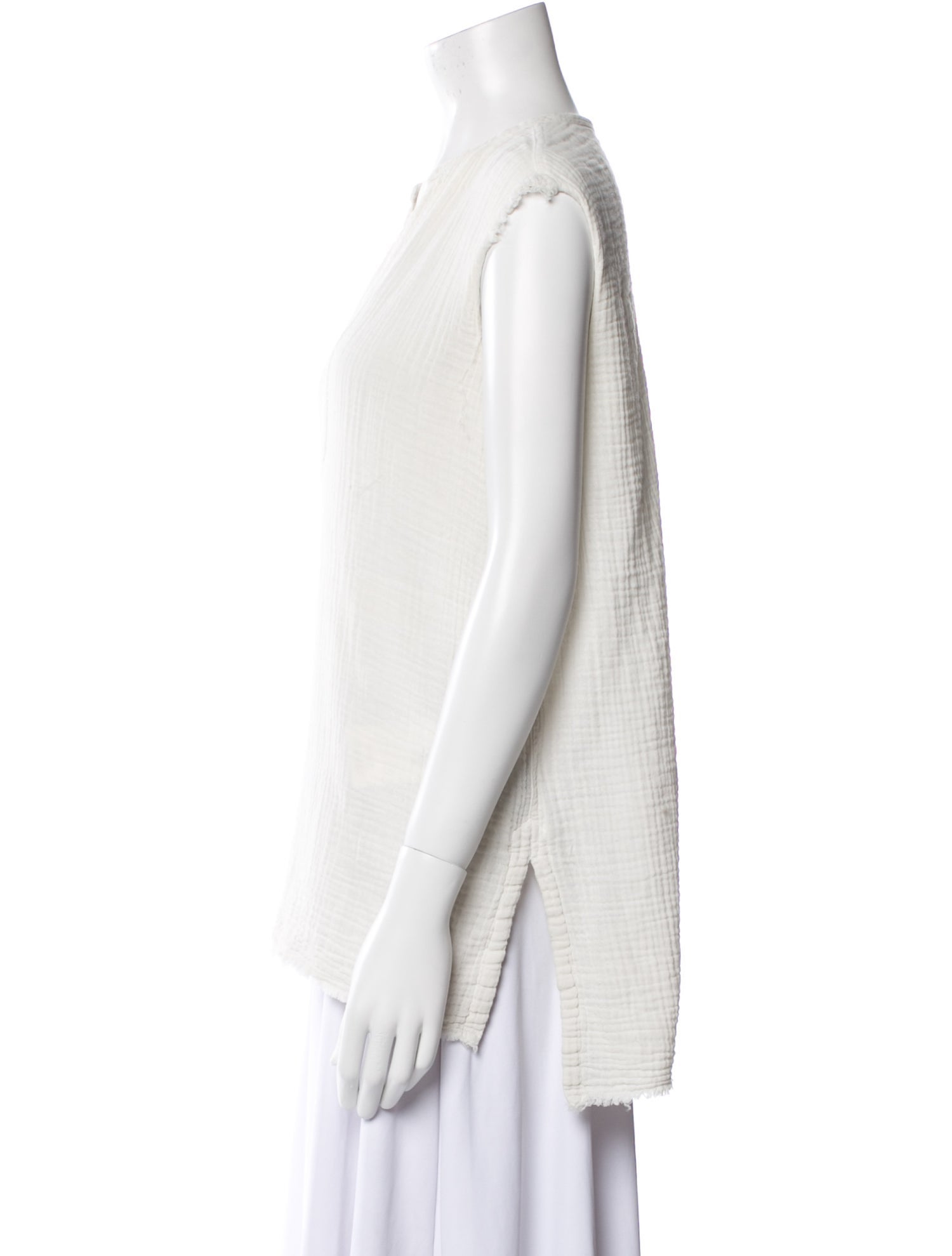 Raquel Allegra V-Neck Sleeveless Top