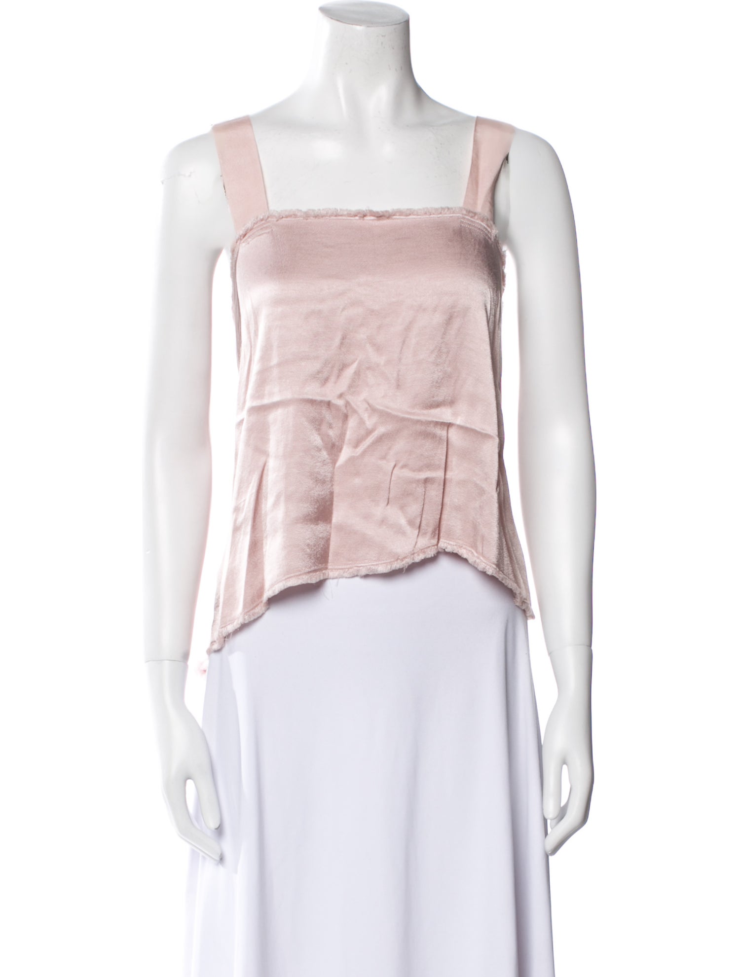 Raquel Allegra Square Neckline Sleeveless Crop Top w/ Tags