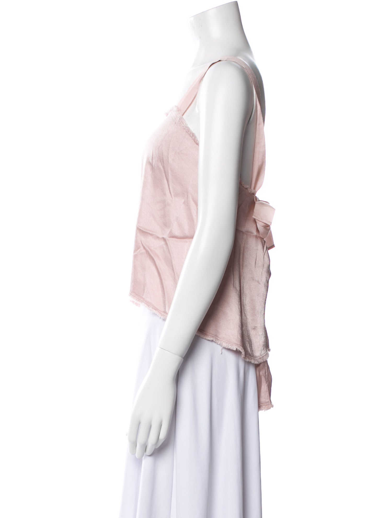 Raquel Allegra Square Neckline Sleeveless Crop Top w/ Tags