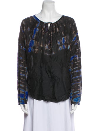 Raquel Allegra Silk Printed Blouse