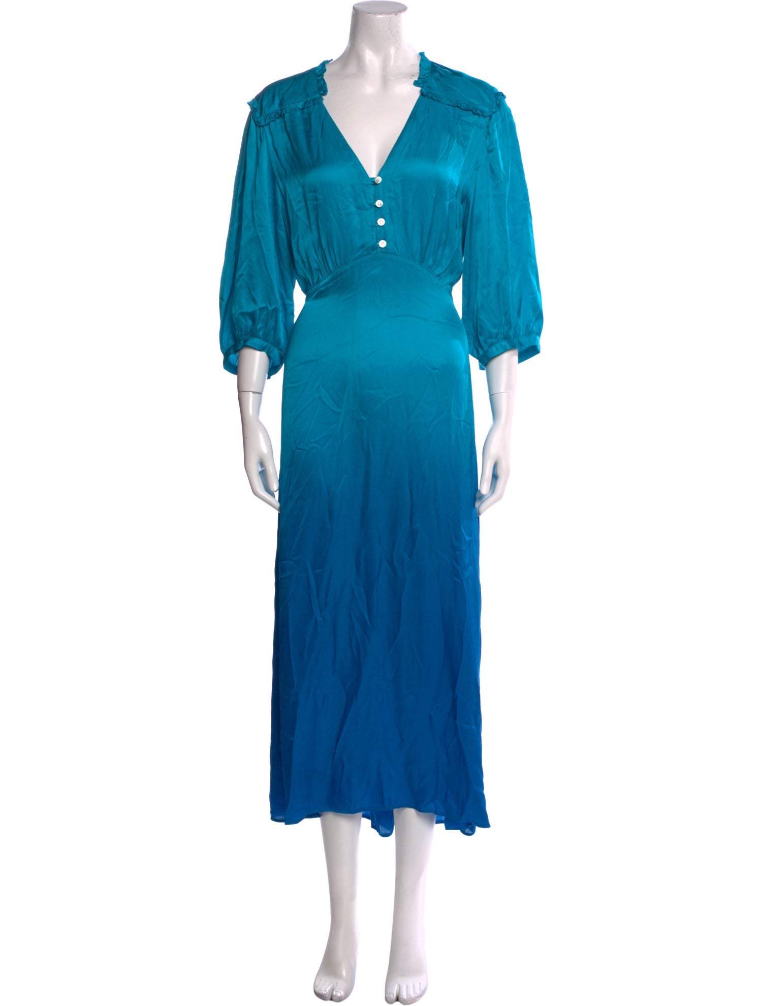 Raquel Allegra V-Neck Long Dress