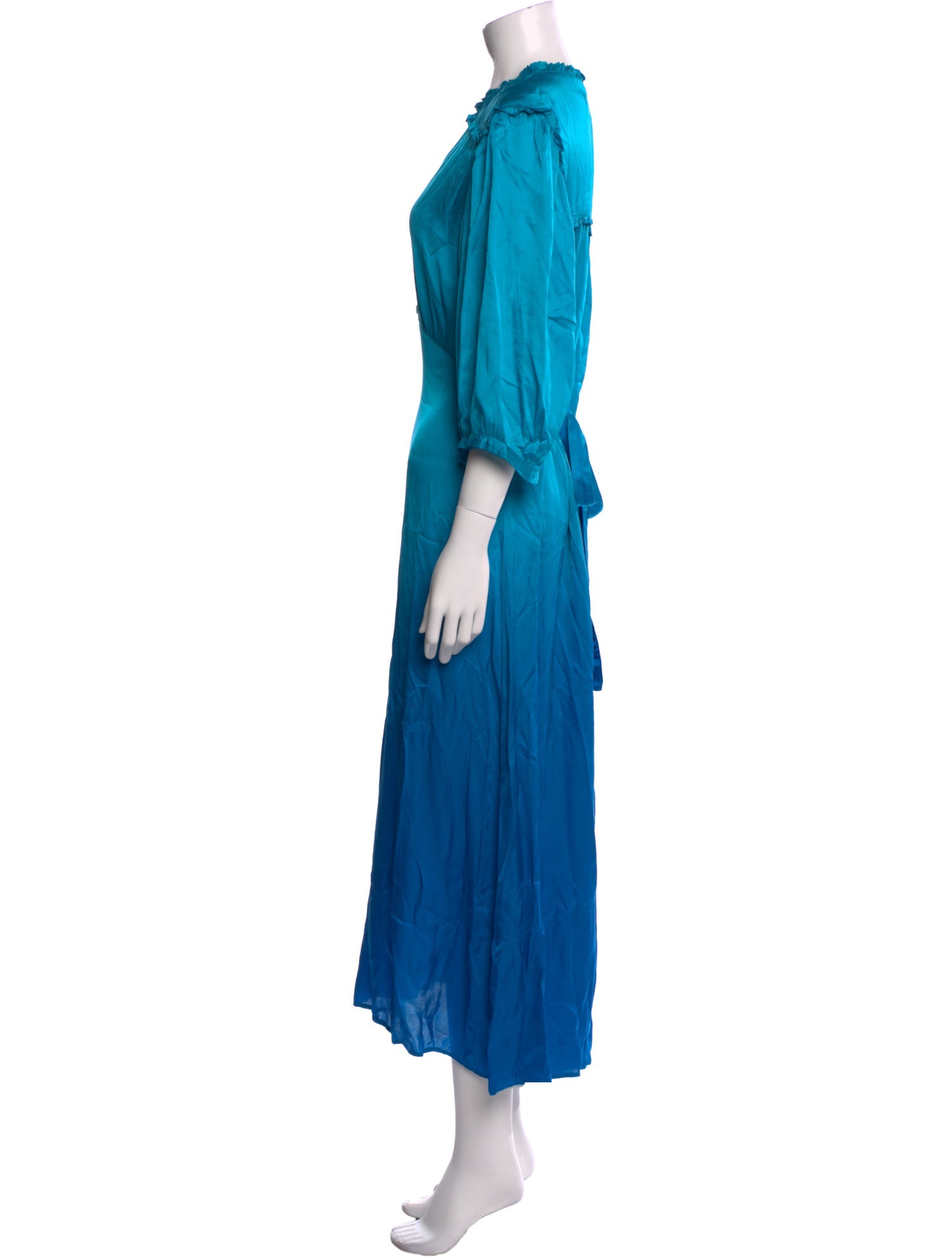 Raquel Allegra V-Neck Long Dress