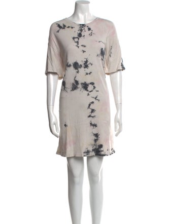Raquel Allegra Tie-Dye Print Mini Dress