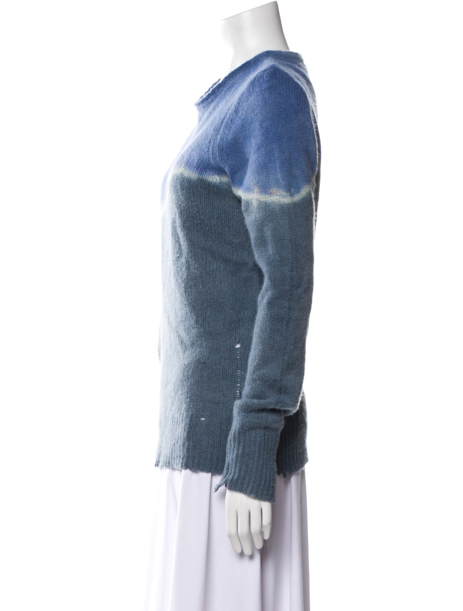 Raquel Allegra Cashmere Tie-Dye Print Sweater