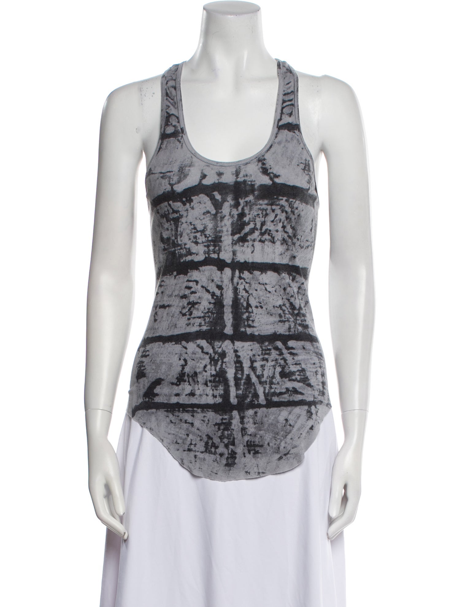 Raquel Allegra Printed Scoop Neck Top w/ Tags