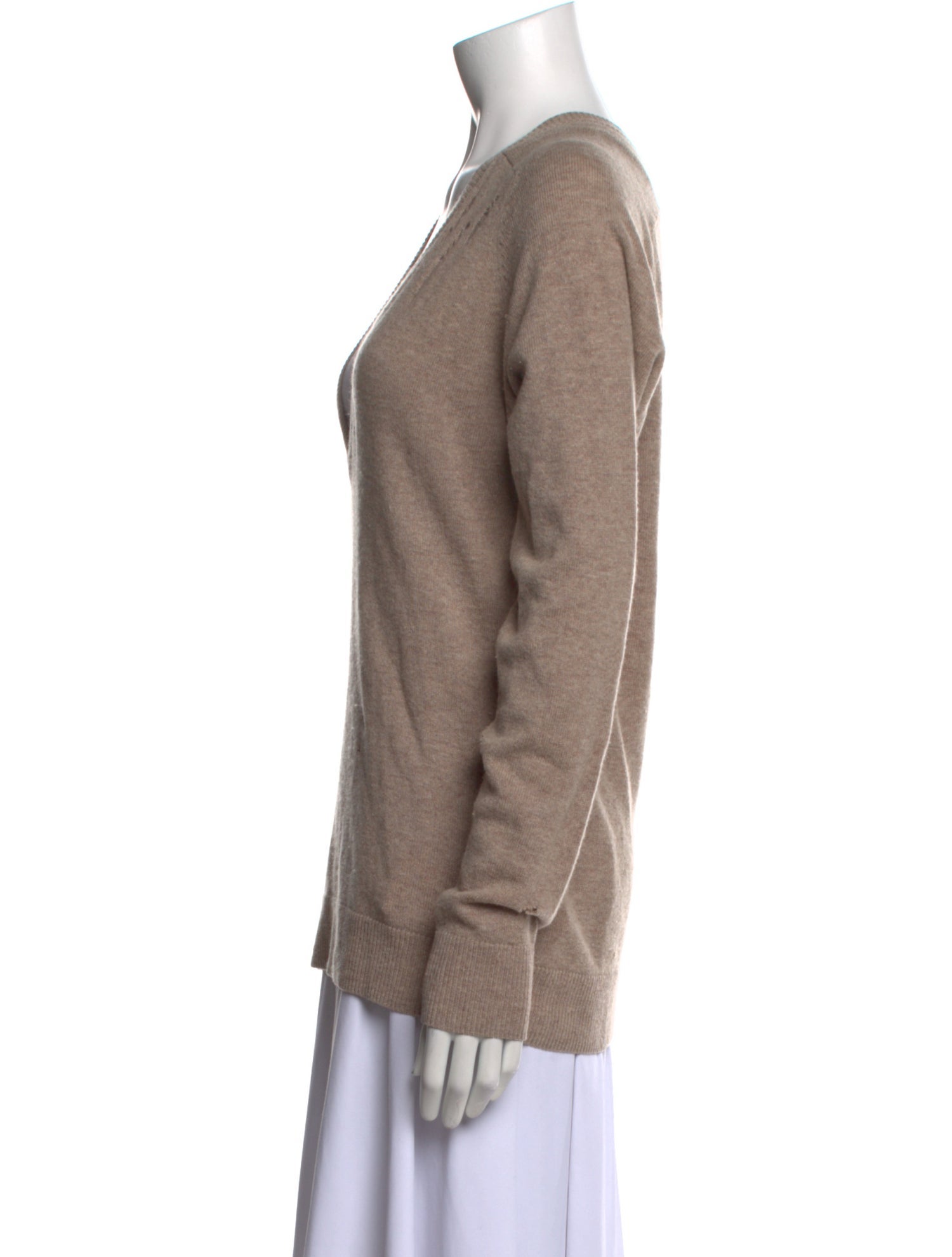 Raquel Allegra Merino Wool V-Neck Sweater